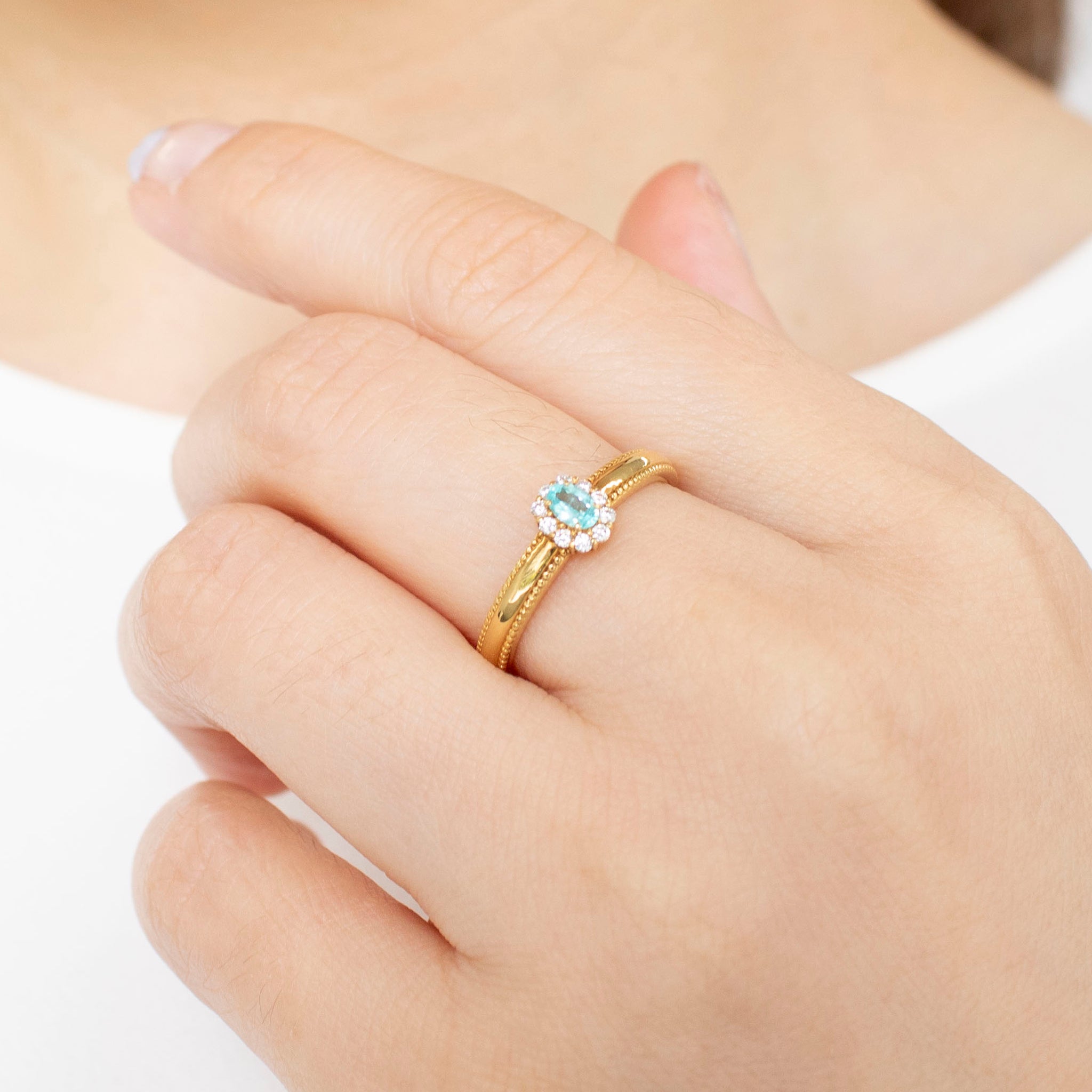 ヴァンドーム青山 ダイヤモンド リング 13号 治そ 0.17ct K18YG(18金  