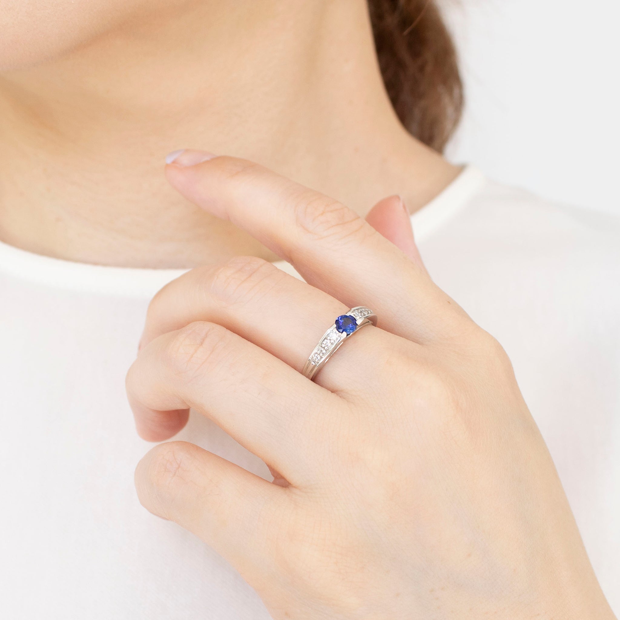 限定値下げ【美品】サファイア ダイヤモンド プラチナ リング(約11号) 11号 サファイア 1.823ct ダイヤモンド 計0.88ct リング・指輪