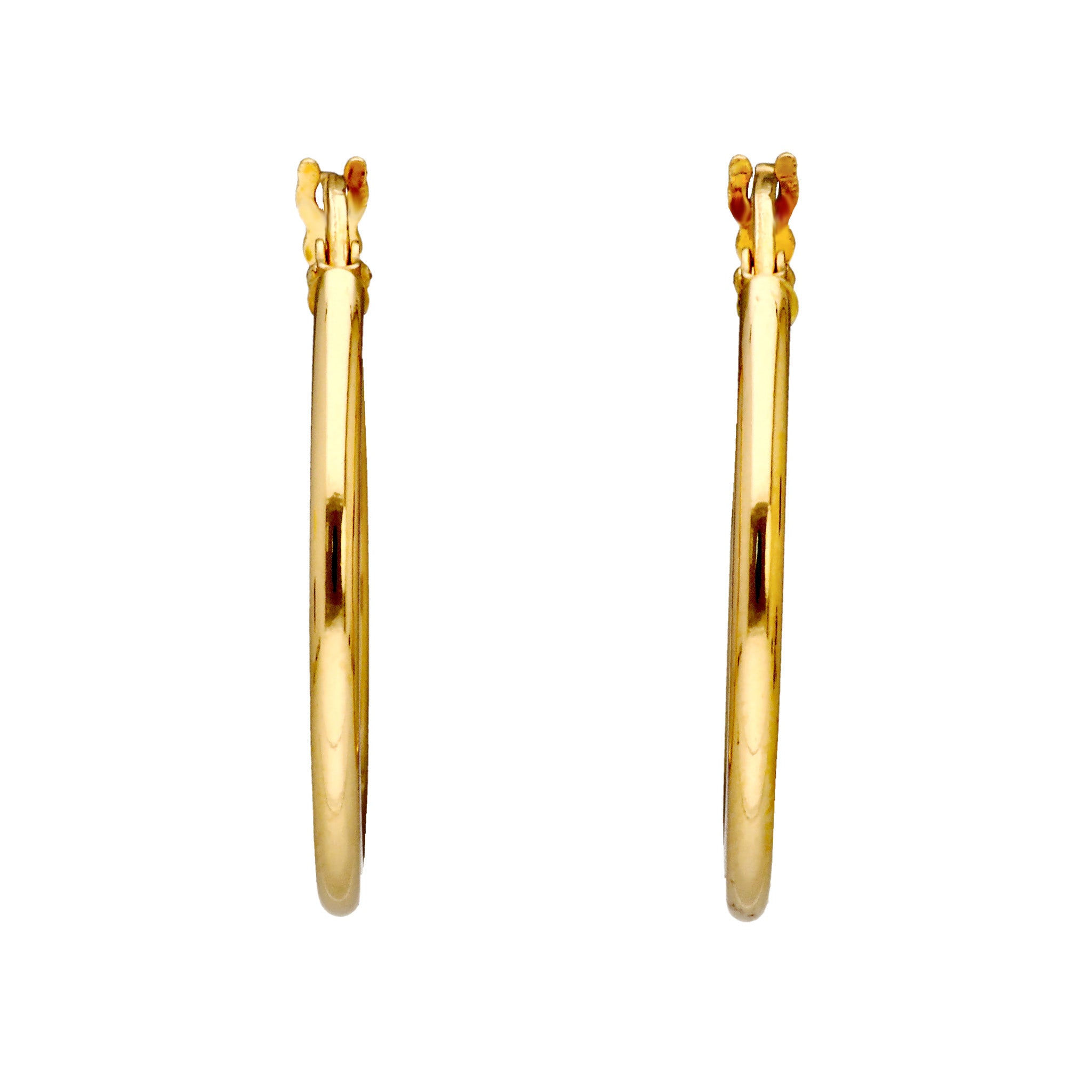 18K ハンドメイドフープピアス  片方 Mossa Firenze　ITALY 18K ハンドメイドフープピアス 片方 Mossa Firenze ITALY 18K