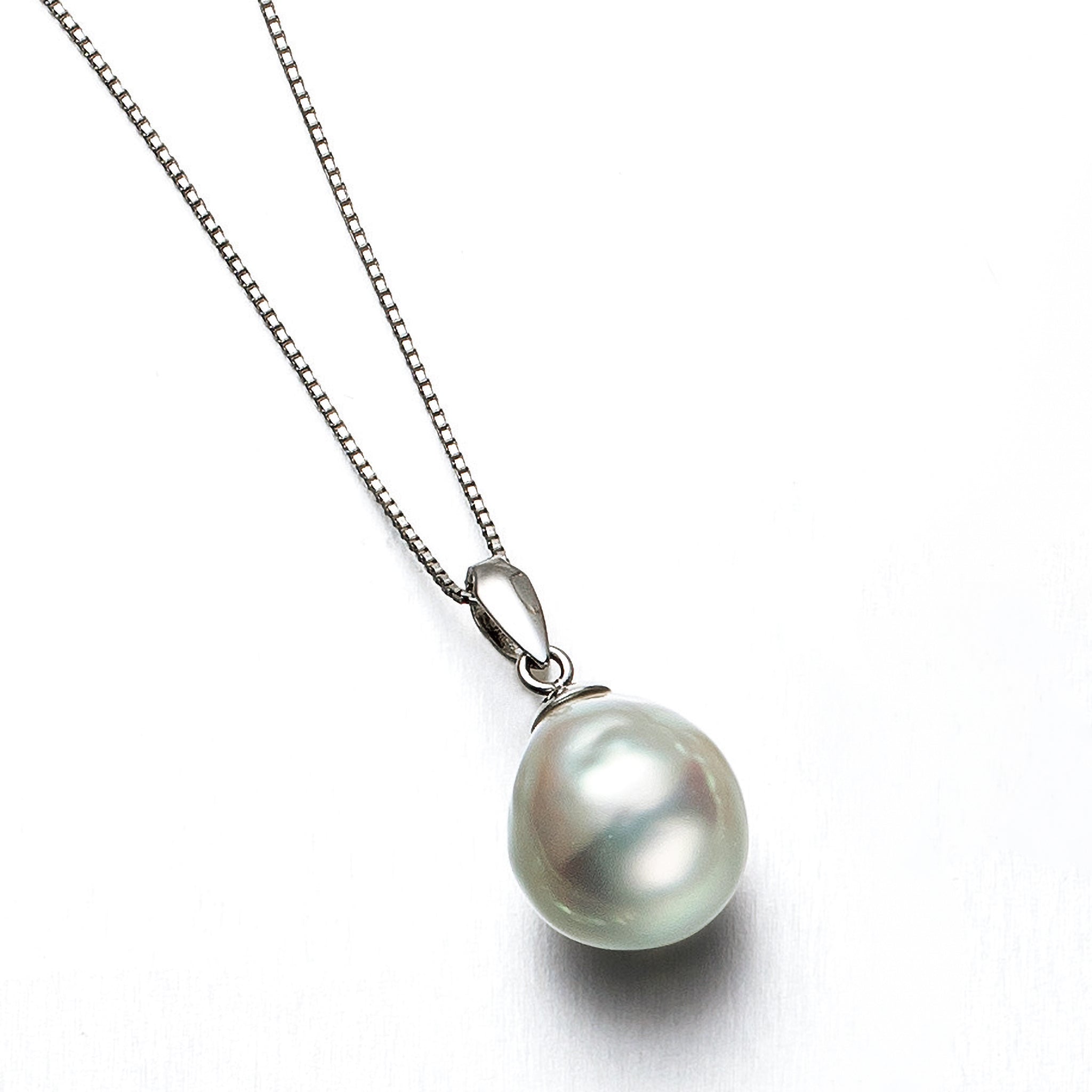 【限定1点】パール プラチナネックレス(アコヤ真珠/9mm/ナチュラルカラー/6月誕生石)《24T10311》