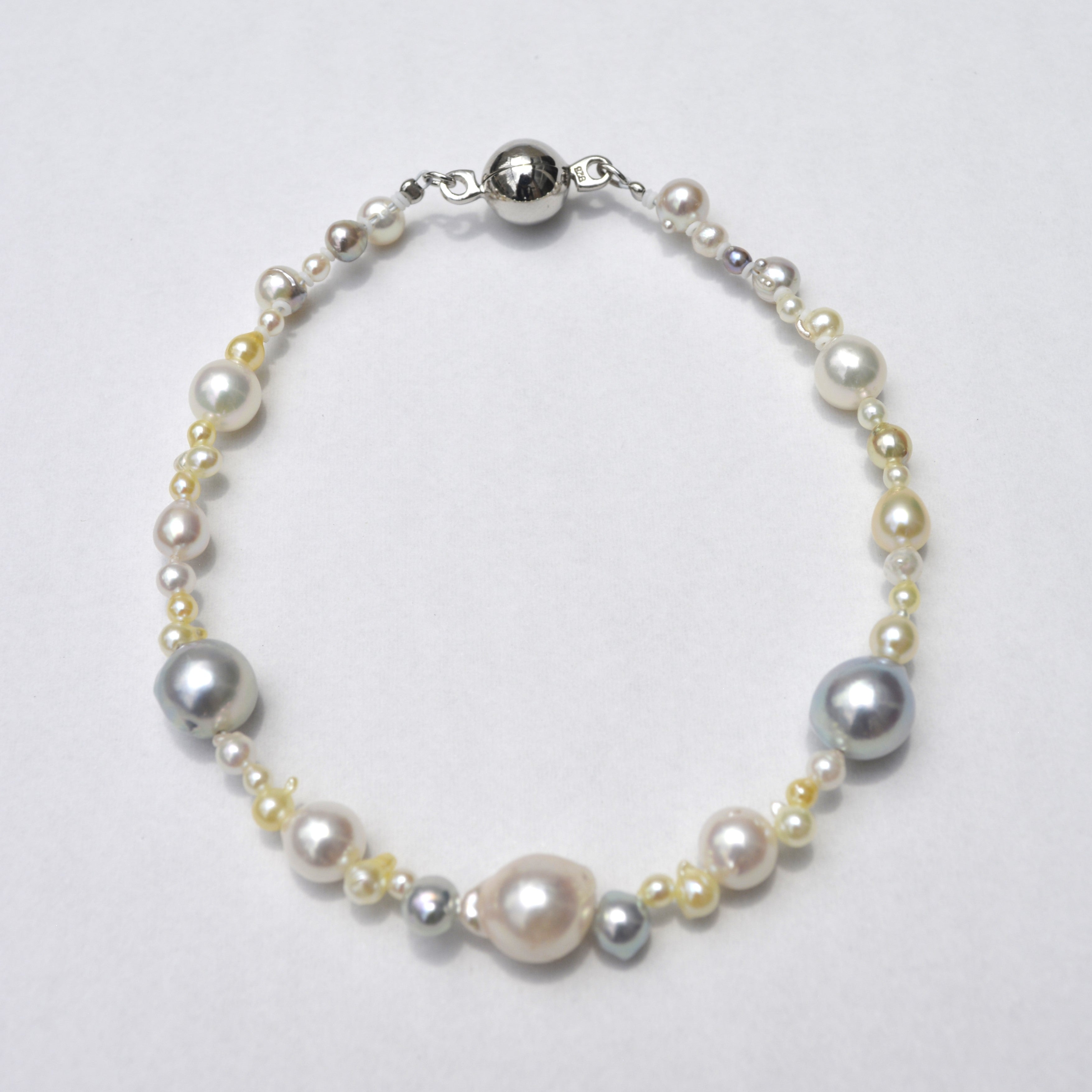 【限定10点】パール ブレスレット(アコヤ真珠/2～7.5mm/6月誕生石)《24V01605》
