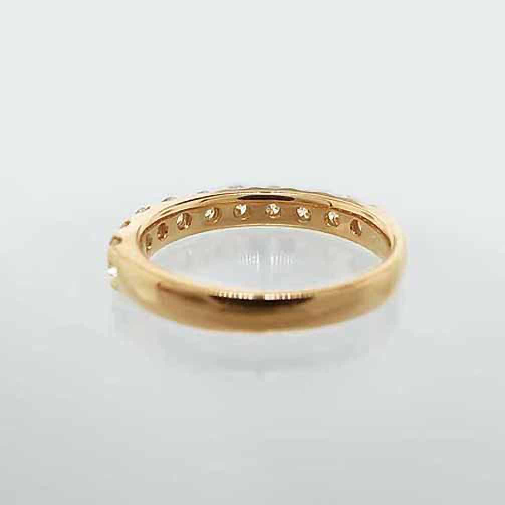 MJC&ODOLLY K18 ハーフエタニティ　ダイヤモンド　リング　7号 MJC&ODOLLY K18 ハーフエタニティ ダイヤモンド リング 7号