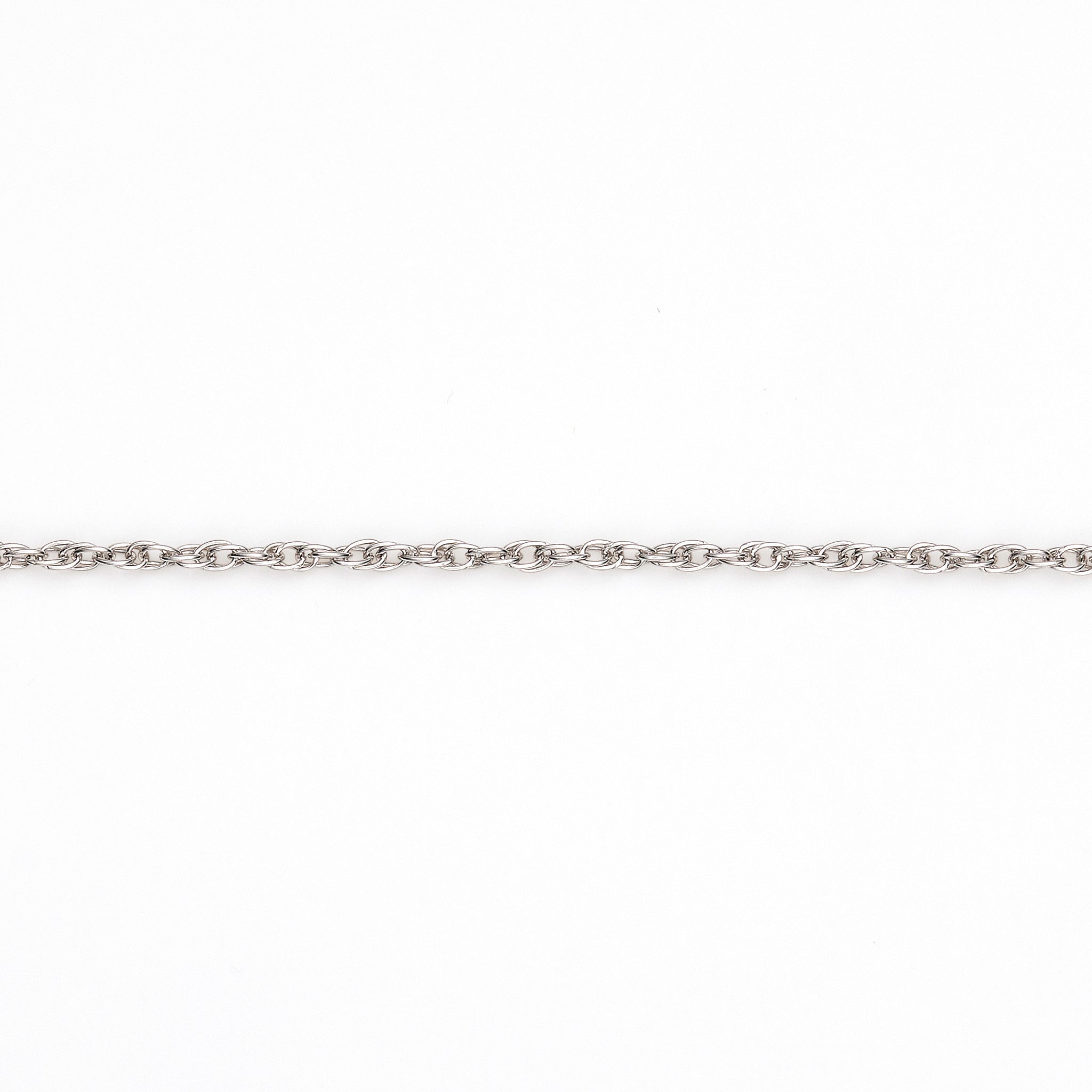 プラチナネックレス(ダブル小豆チェーン/幅1.1mm/「楽わ」付き／フリーアジャスター)《24V03707》