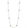 ルビー K18ネックレス(クレサンベール/ステーション/計0.8ct/7月誕生石)≪KNKR6075≫