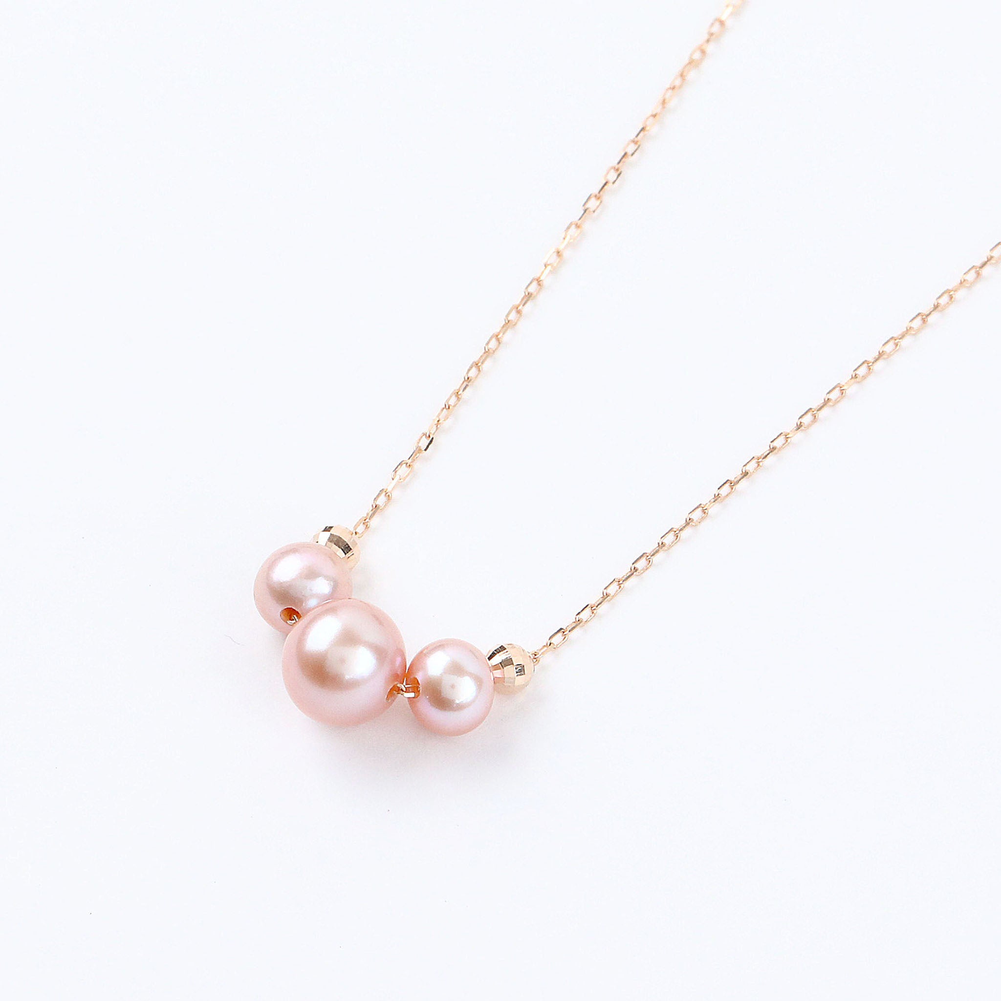 限定15点】パール K18ネックレス(淡水真珠/ピンク系/6月誕生石 限定15点】パール K18ネックレス(淡水真珠/ピンク系/6月誕生石