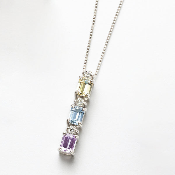 ４℃　サファイア　ダイヤモンド　ネックレス ノンブランド NON BRAND サファイア ダイヤモンド プラチナ