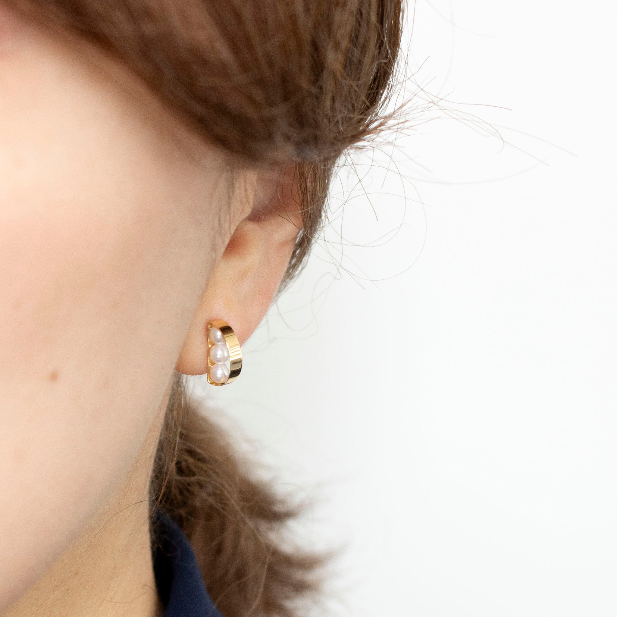 パール K18ピアス(アコヤ真珠/3.5mm/6月誕生石)《25A01903》