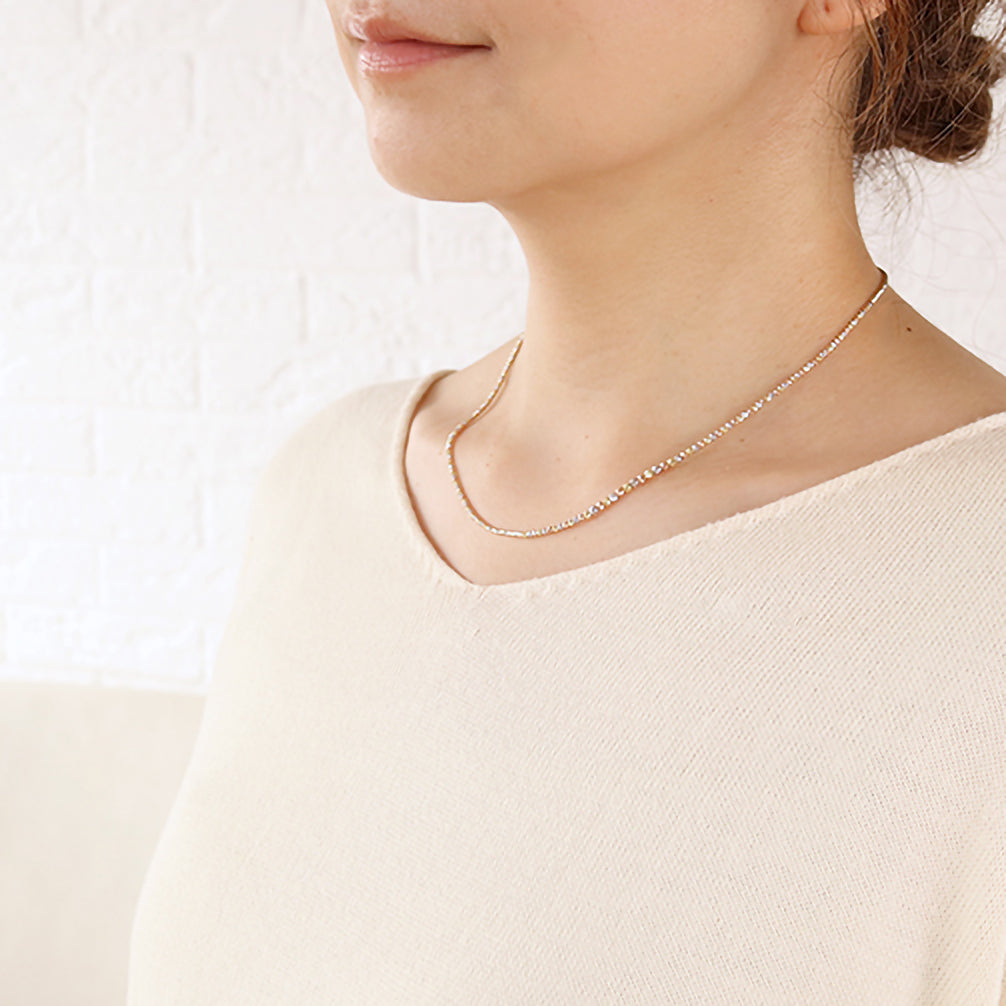 アクセサリー smile30 ネックレス K10イエローゴールド ダイヤモンド合計0.02ct(円