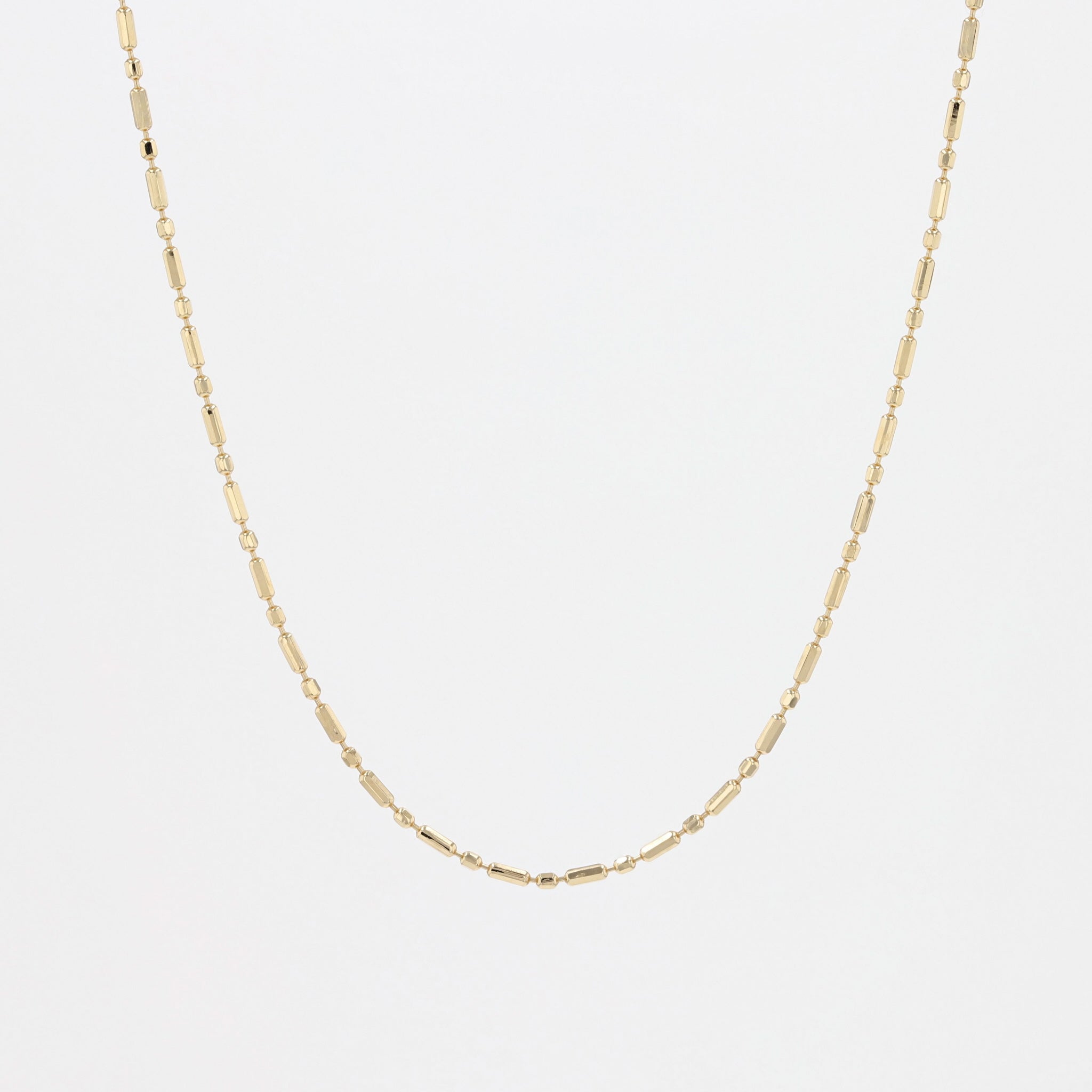 K18ネックレス(ショート＆ロング/幅0.8mm/45cm/フリー