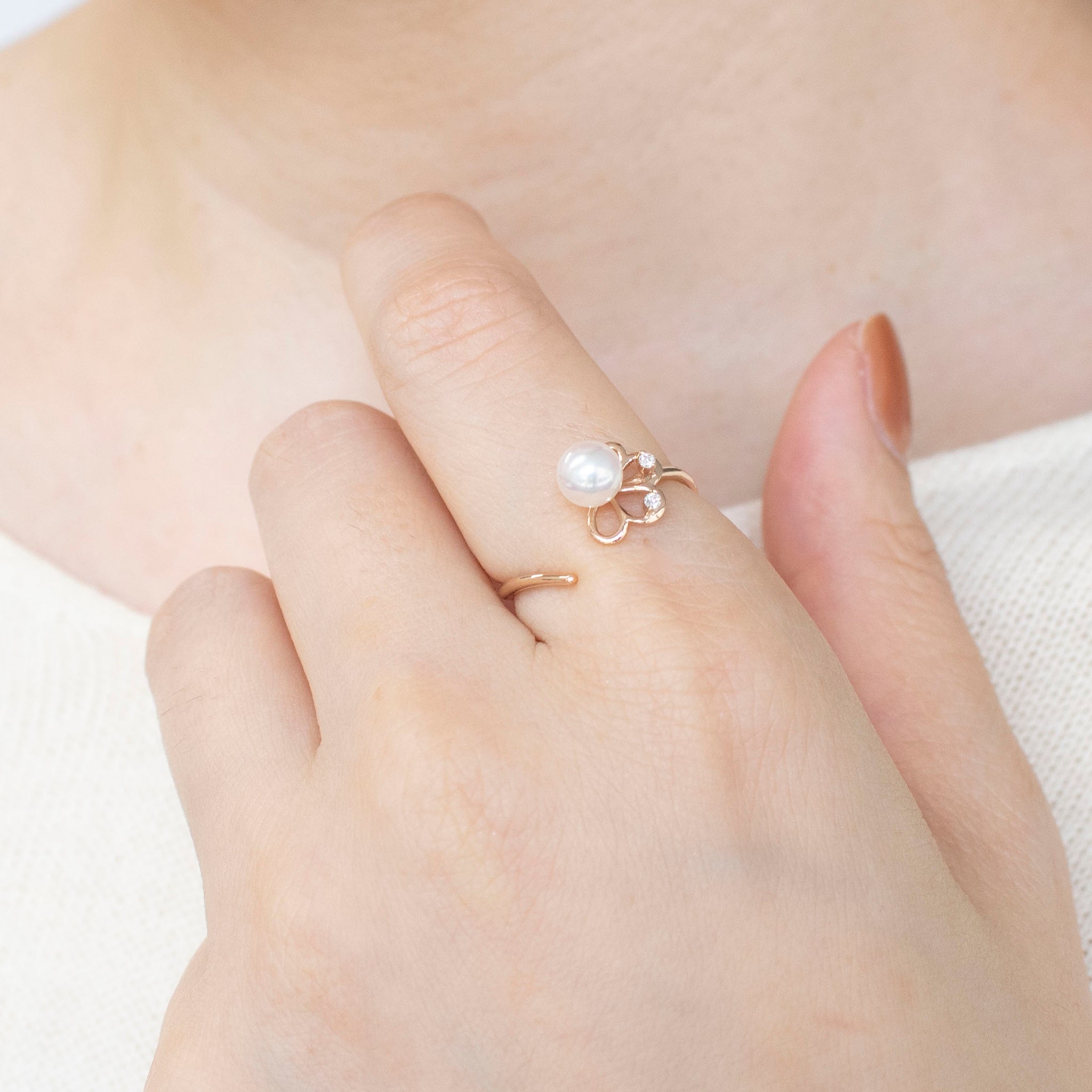 █♡奏瑠♡★イヤリング16点 パール K18リング(アコヤ真珠/5mm/フラワーモチーフ/6月誕生石