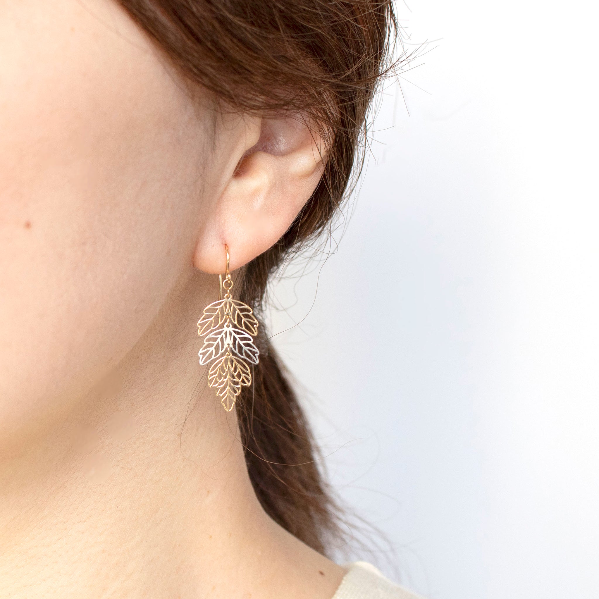 (C041413)K18ピアス 750 ITALY 18金 YG MYSTERIOUS HEART DIAMOND PIERCED EARRINGS 0.30ct(1ZP0877)K18