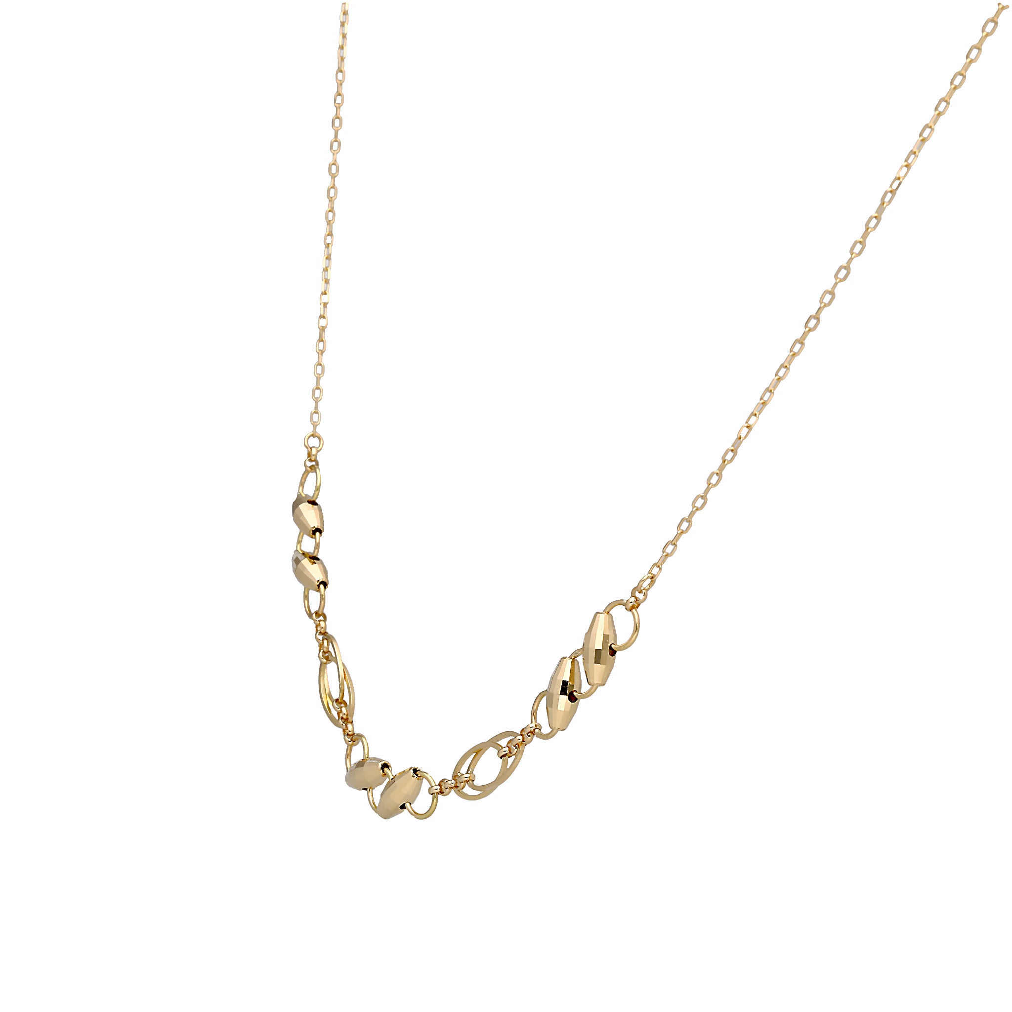 美品‼️K18スパイラルデザインネックレス❤️刻印あり 18金 ゴールド k18ネックレス イニシャル ラウンド ゴールド 10mm レディース