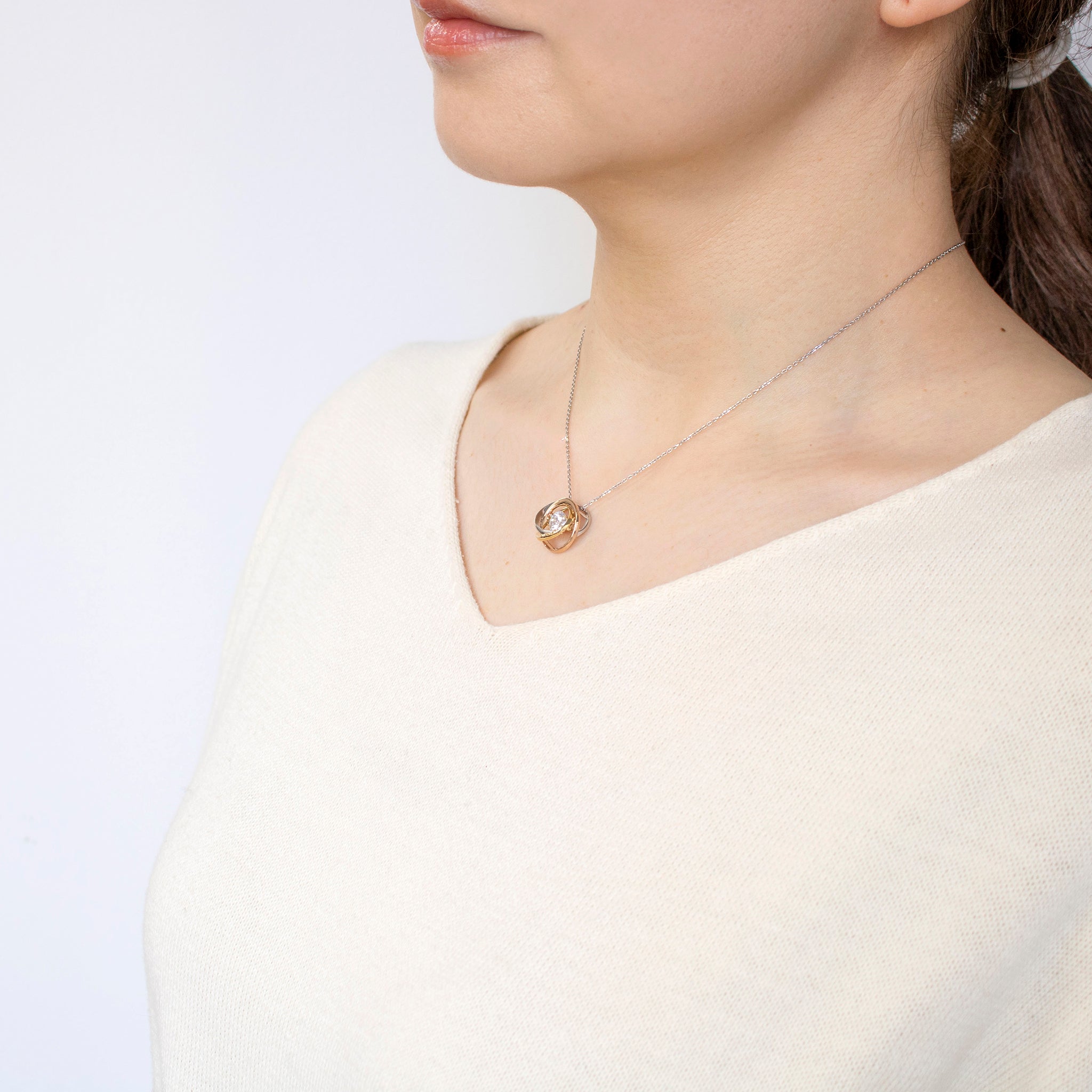 ダイヤモンド プラチナ/K18ネックレス(1.00カラット/Mカラー/I1 ダイヤモンド プラチナ/K18ネックレス(1.00カラット/Mカラー/I1