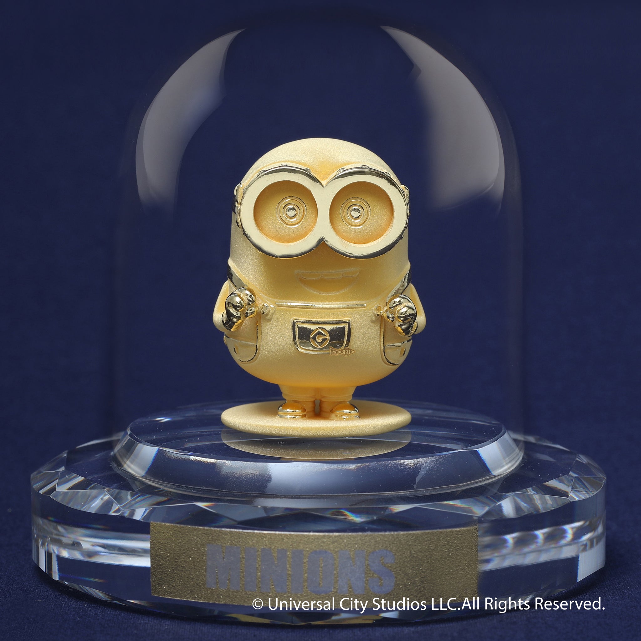 K24金製品(純金/minions/ミニオンズ/Bob/フィギア/14g/造幣局品位刻印付)《25C50105》
