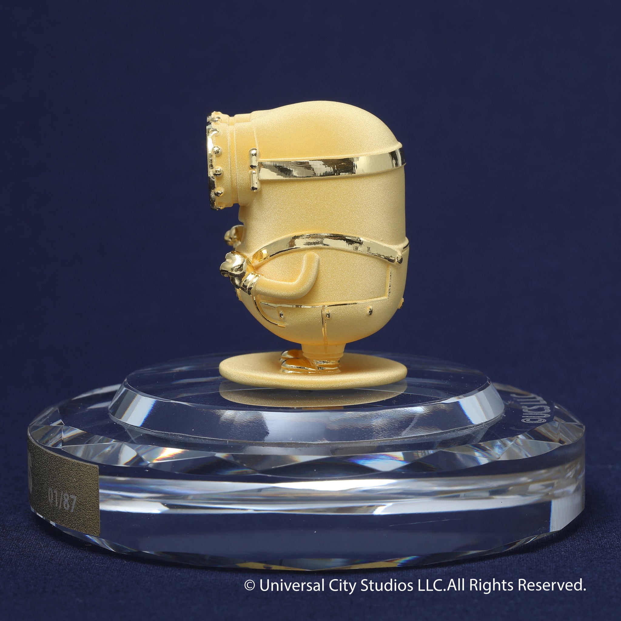 K24金製品(純金/minions/ミニオンズ/Bob/フィギア/14g/造幣局品位刻印付)《25C50105》