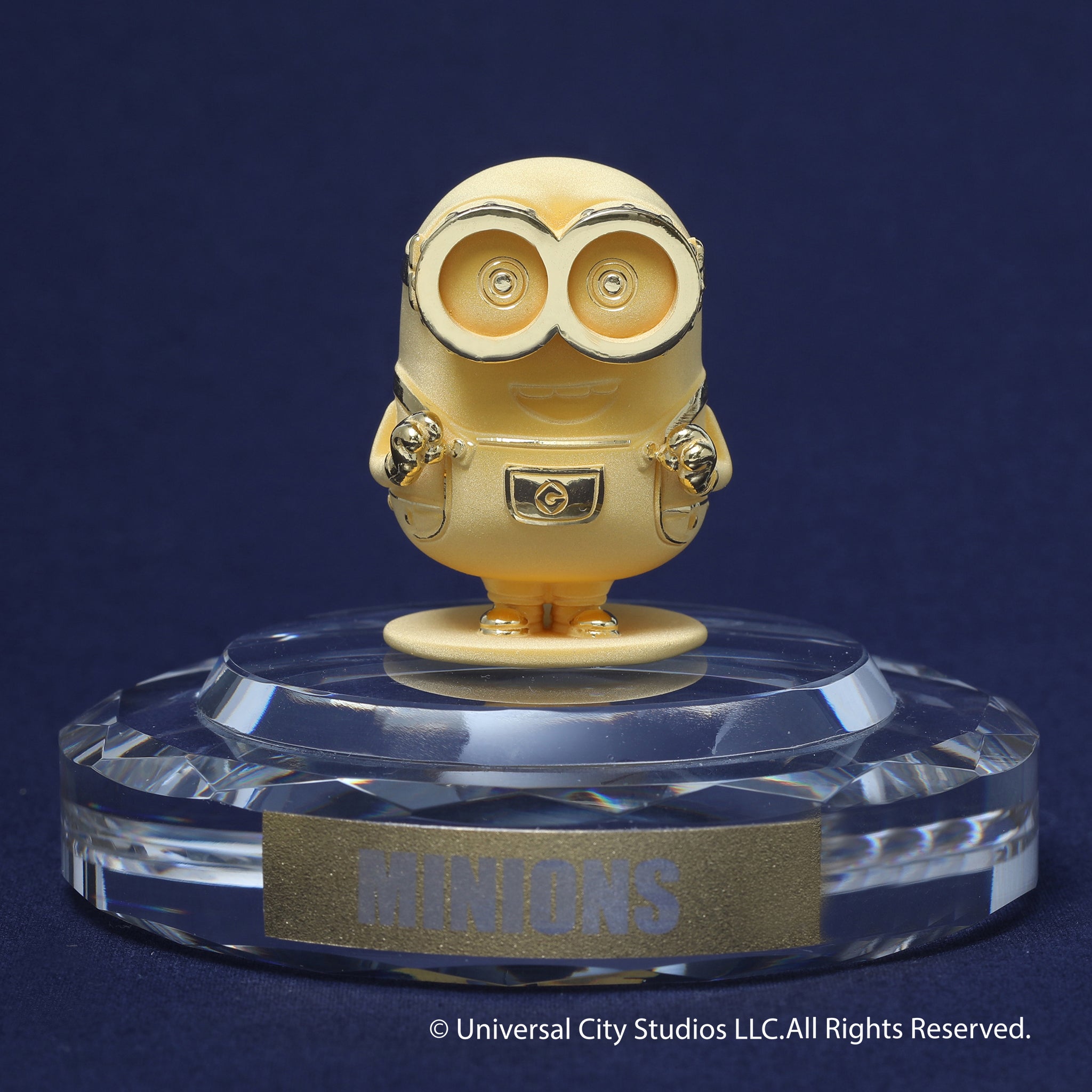 K24金製品(純金/minions/ミニオンズ/Bob/フィギア/14g/造幣局品位刻印付)《25C50105》