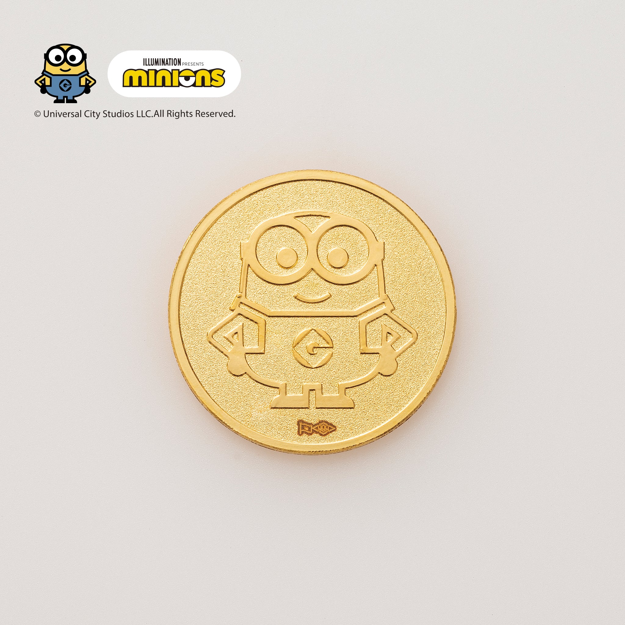 K24金製品(純金/minions/ミニオンズ/メダル/5g)《25C50107》