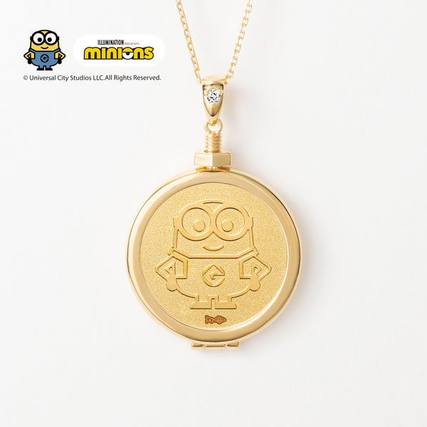 ダイヤモンド K24/K18ネックレス(純金/minions/ミニオンズ/Bob