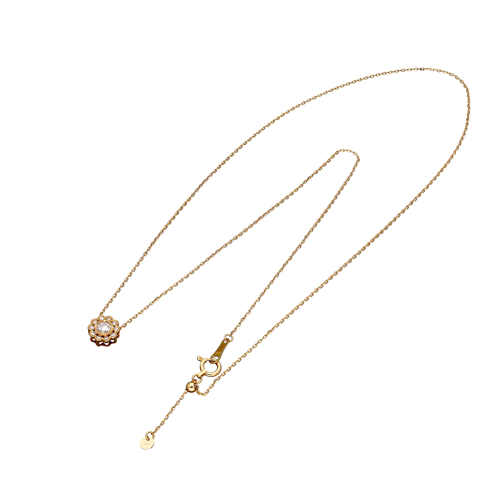 ダイヤモンド K18ネックレス(0.15カラット/Dカラー/SI2/EX