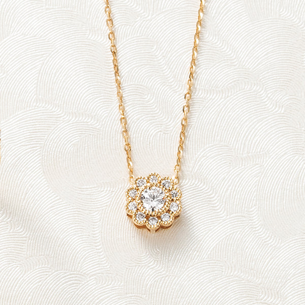 ダイヤモンド K18ネックレス(0.15カラット/Dカラー/SI2/EX