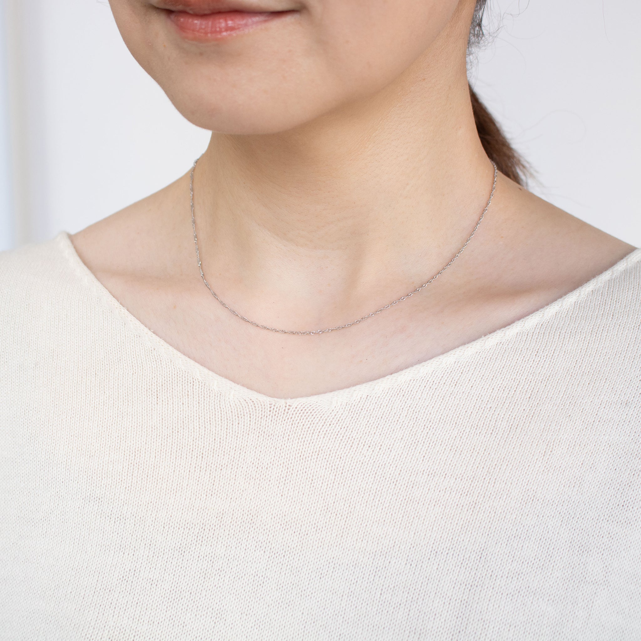 【限定8点】PT999ネックレス(純プラチナ)《25C80108》