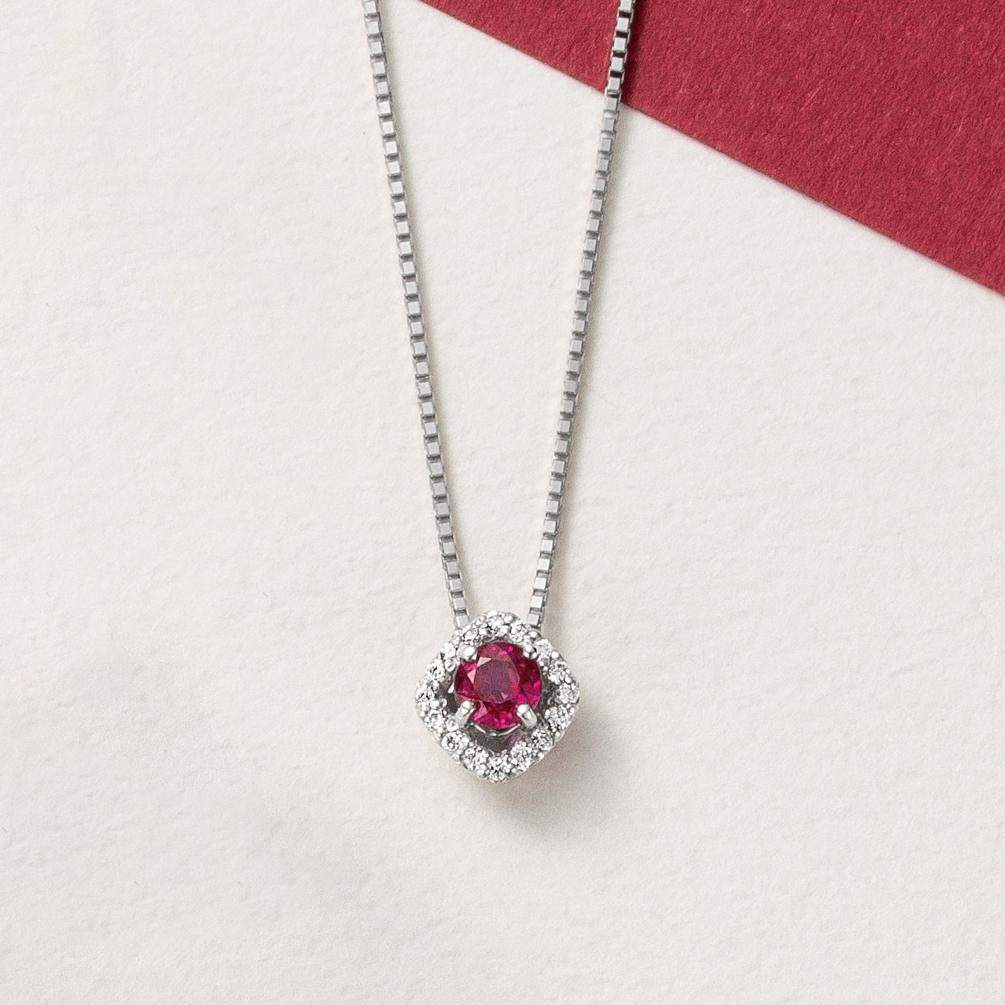 Ptルビー ダイヤモンドネックレス プラチナ ダイヤ 限定1点】ルビー/ダイヤモンド プラチナネックレス(ノーヒート/非加熱