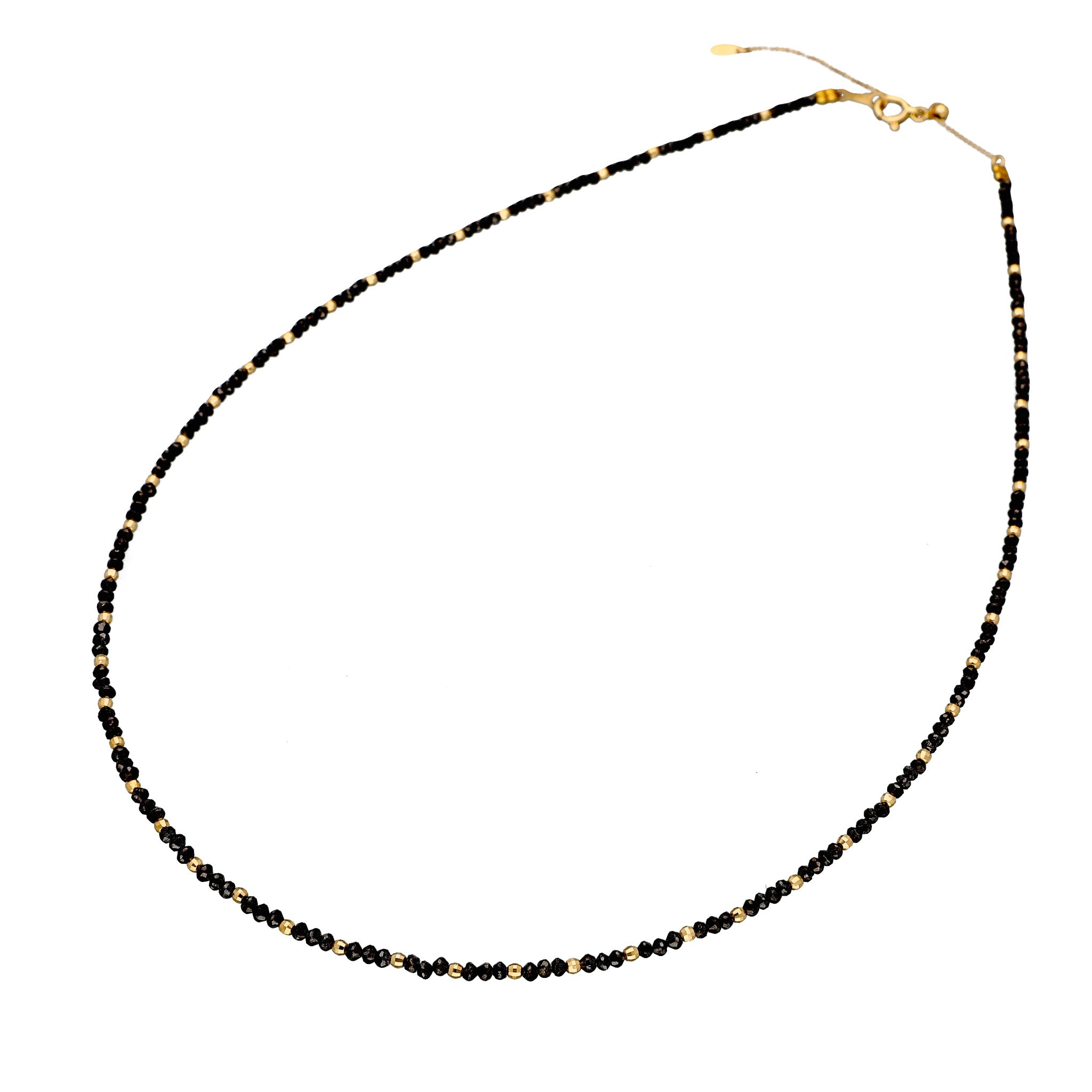 ブラックダイヤモンド K18ネックレス(計8.00カラット/4月誕生石)《25C80114》