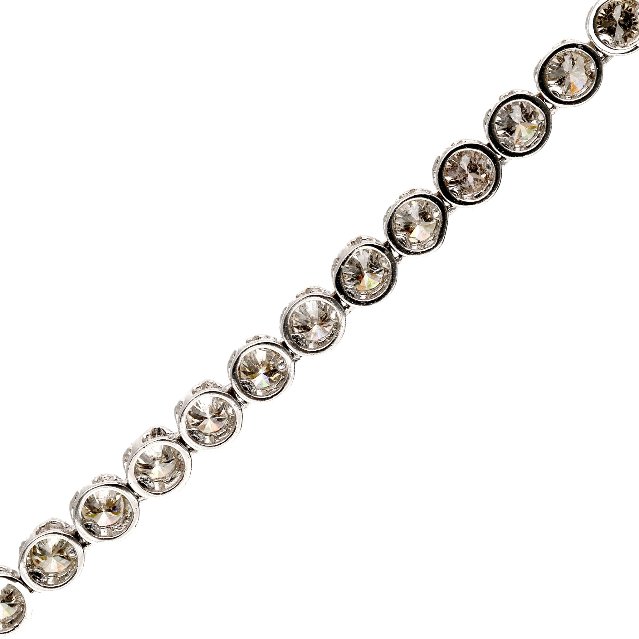 【限定1点】ダイヤモンド K18ブレスレット(計2.0カラット/テニス/鑑別書付/4月誕生石)《25C80122》