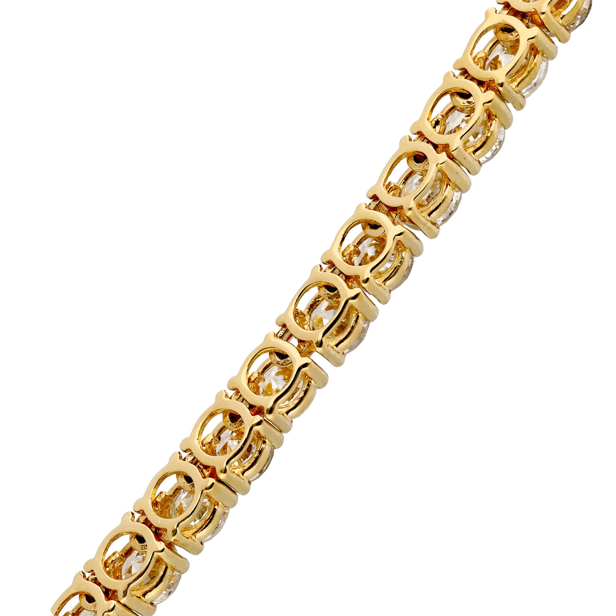 【限定1点】ダイヤモンド K18ネックレス(計10.0カラット/テニス/鑑別書付/4月誕生石)《25C80124》