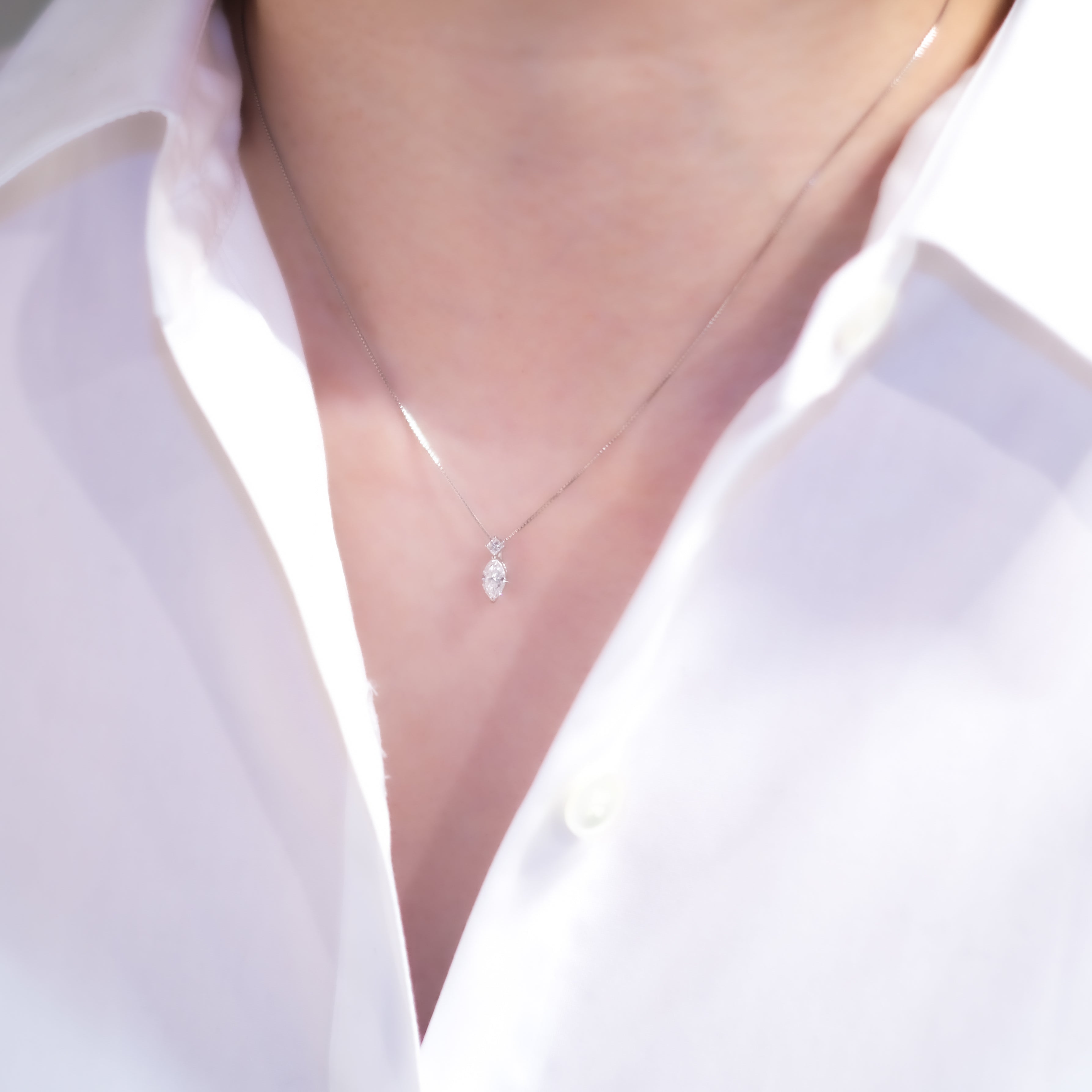 ダイヤモンド ネックレス SIクラス プラチナ　3連 プラチナ ダイヤモンド ネックレス 0.3ct（Hカラー・SIクラス