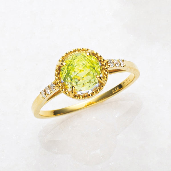 k18 ペリドット リング 刻印あり 楽天市場】【限定1点】 K18 ホワイトゴールド ダイヤモンド