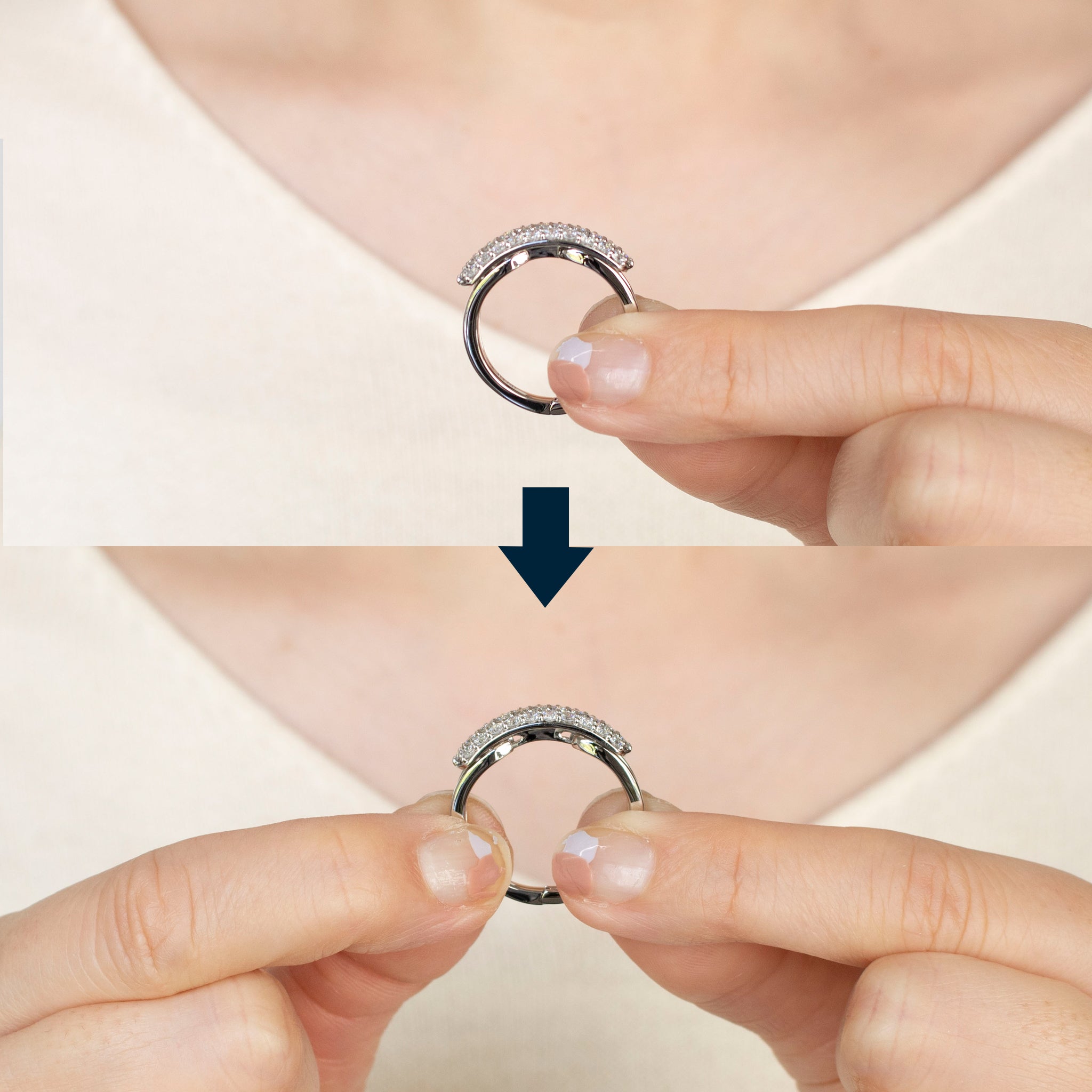 8石ダイヤモンド　ウェーブデザイン　リング　プラチナ プラチナ ダイヤモンド リング（中石0.198ct 脇石0.46ct・E