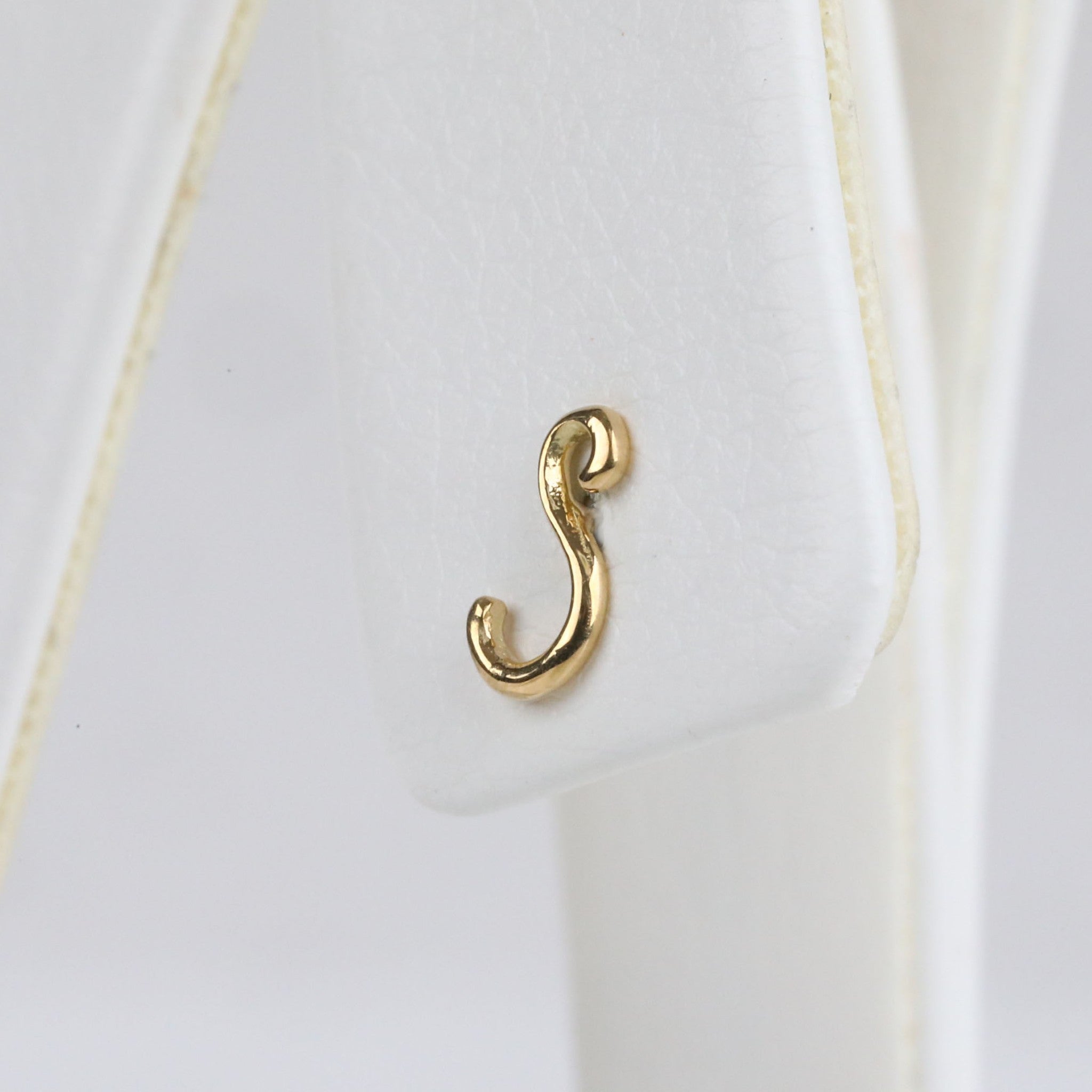 shihara S字　ピアス K18 大 shihara S字 ピアス K18 大