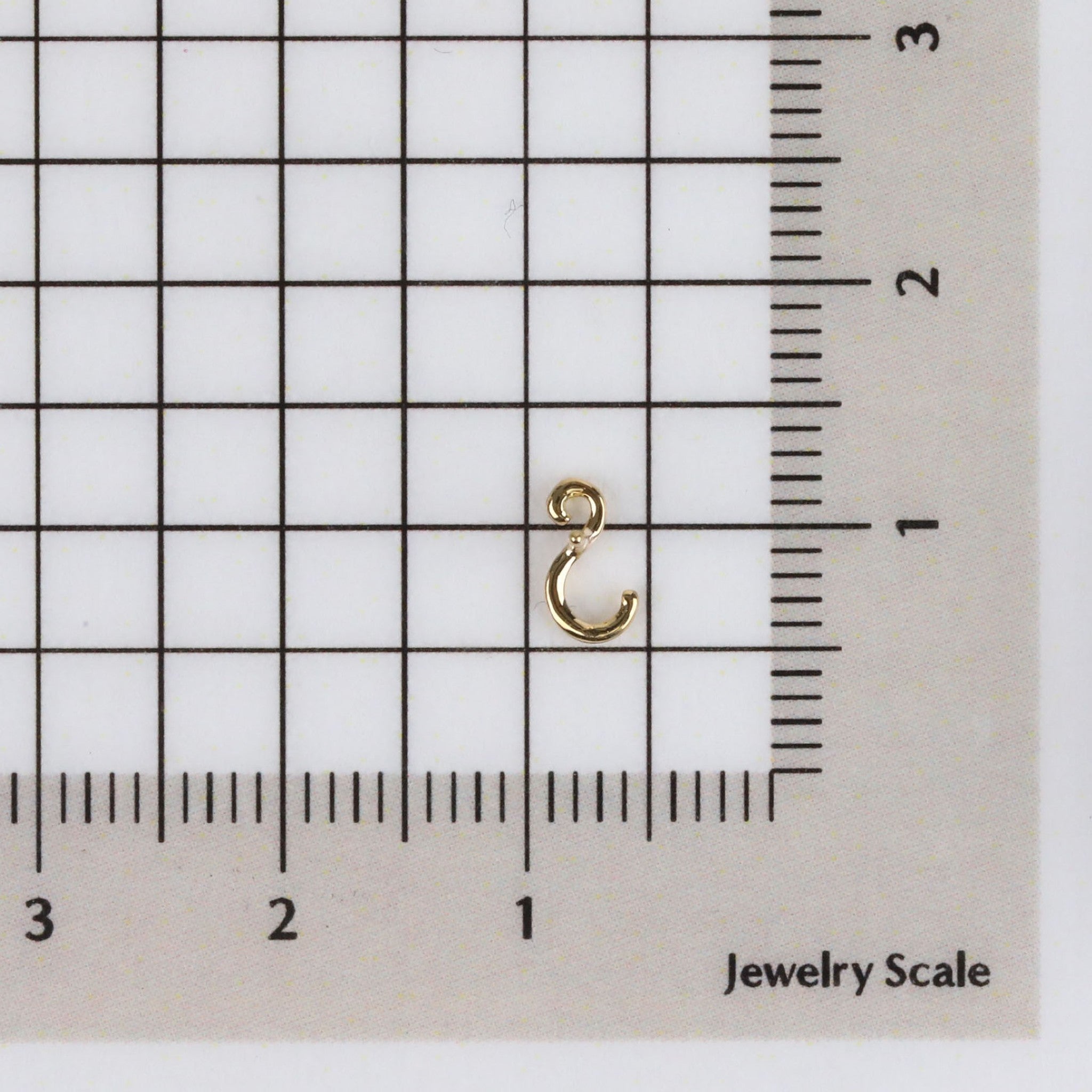 K18ピアス(イニシャル/S/片側)《25H02711-S》 | 京セラ