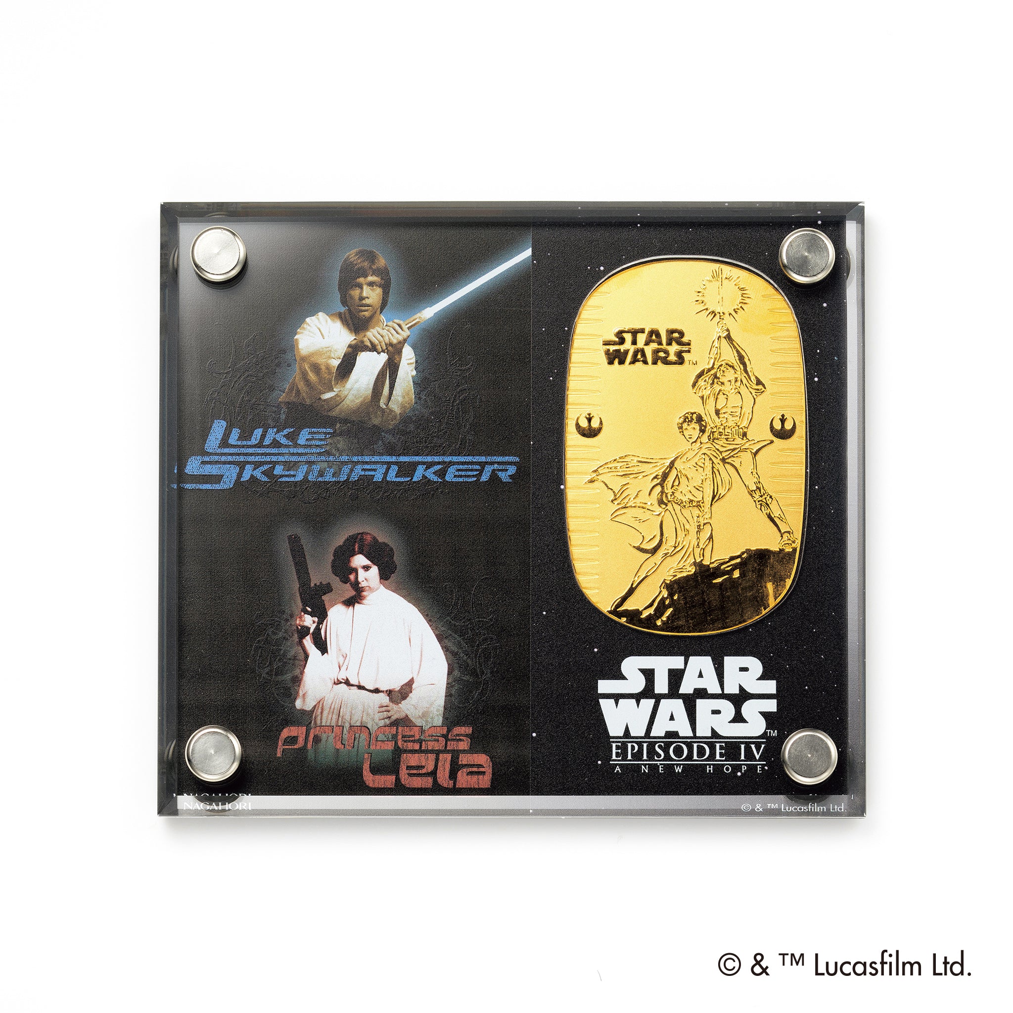K24金製品(スター・ウォーズ公式ライセンス/純金小判/30g/ルーク・スカイウォーカー/レイア姫/造幣局品位刻印付)《25H03901》