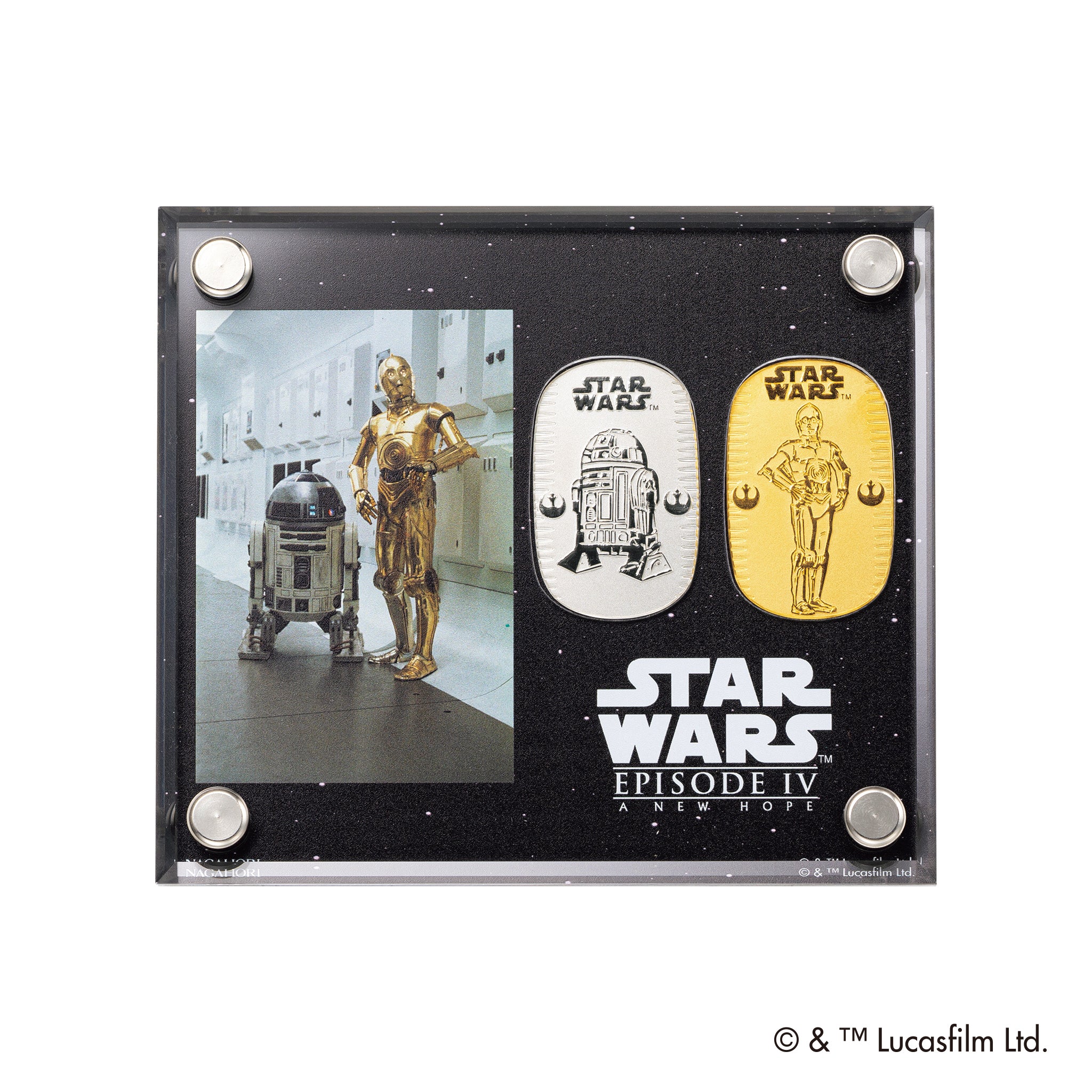 K24/PT999小判2枚セット(スター・ウォーズ公式ライセンス/純金・純プラチナ/10g/造幣局品位刻印付)《25H04001》