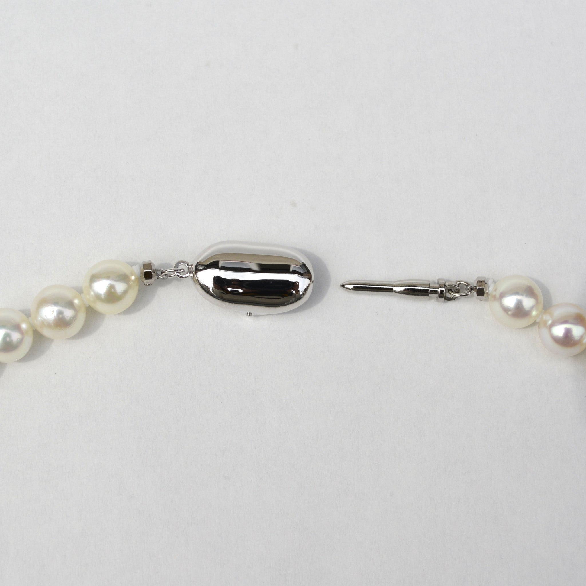 【限定3点】パール ネックレス＆ピアス(アコヤ真珠/7mm/無調色/2点セット/6月誕生石/鑑別書付)《25N00208-P》