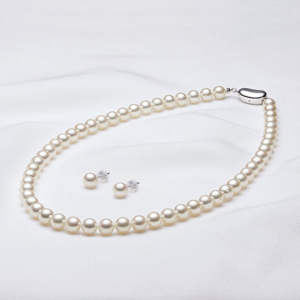✨美品✨ アコヤパール ネックレス 42cm 直径約3.1-7.3mm SV 7.5mmアコヤ真珠マルチカラーネックレス | Moon Label - 大月