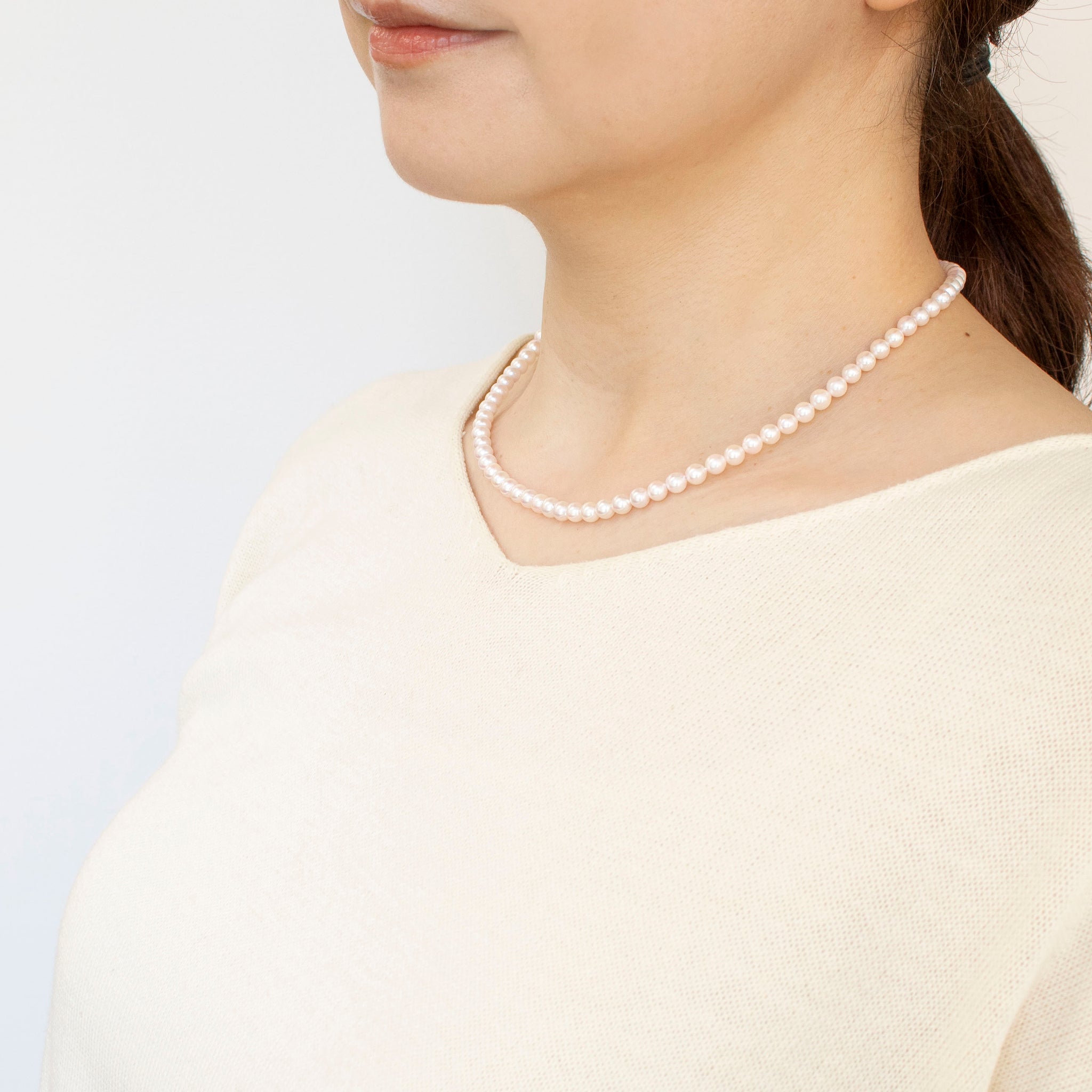 【限定6点】パール ネックレス(アコヤ真珠/4.5mm/6月誕生石)《25N00308》