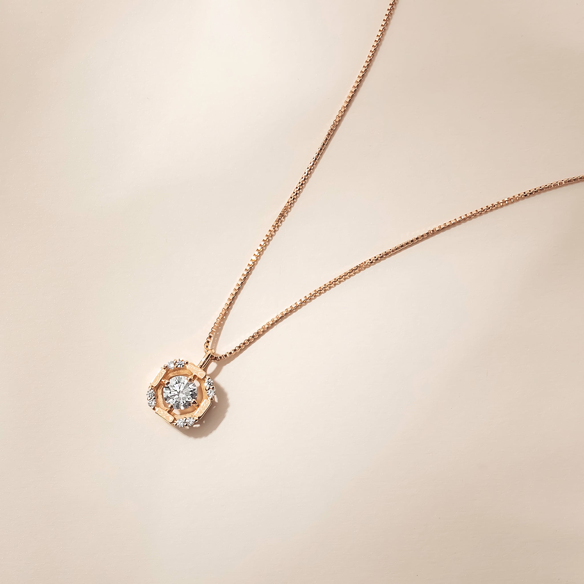 ダイヤモンド K18ネックレス(0.2カラット/Dカラー/SIクラス/EX/4月誕生石/グレーディングレポート付)《25N00406》