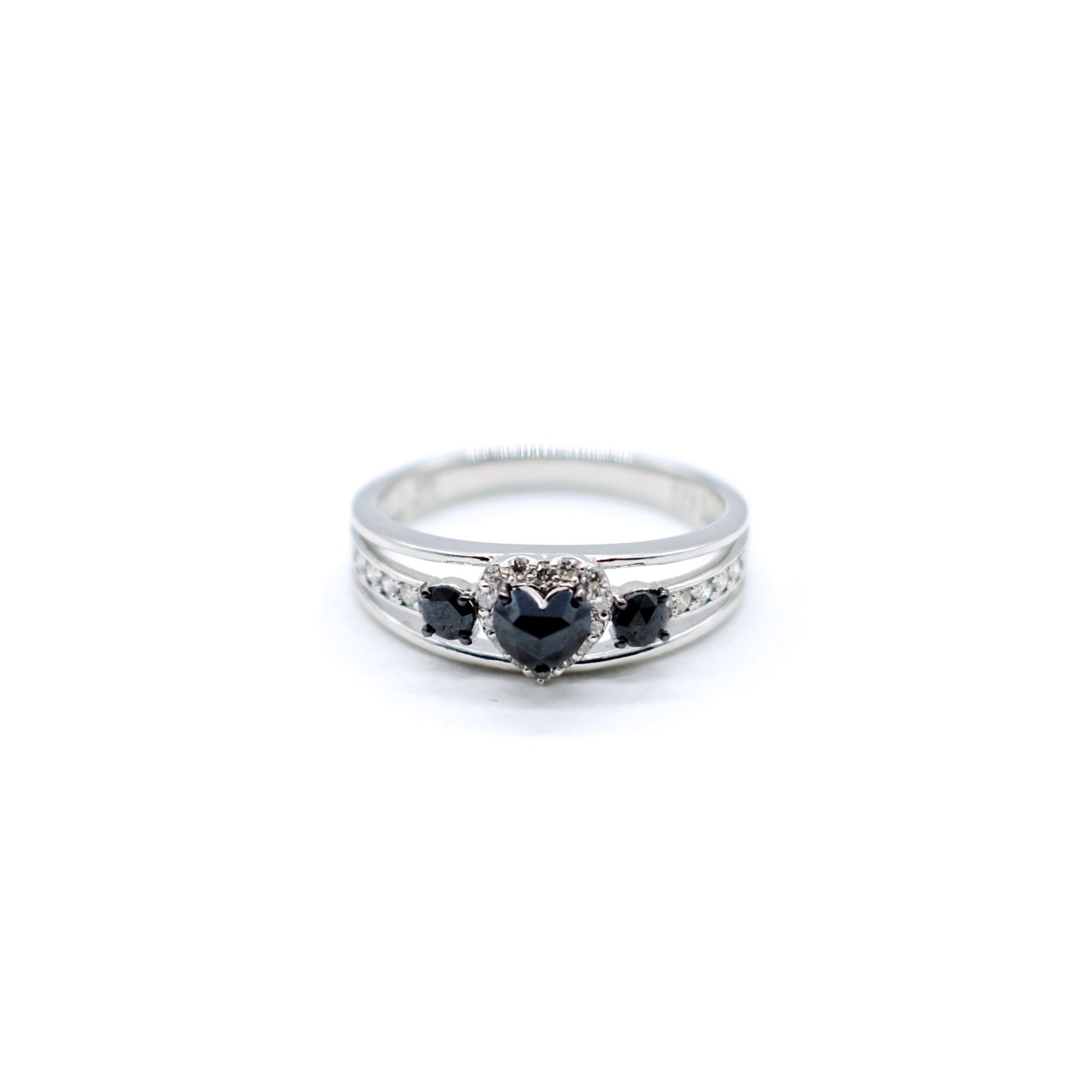 プラチナハート柄オリジナルジュエリー PT950 ハード プラチナ ダイヤ 0.18CT リング R3715DI-P2 188