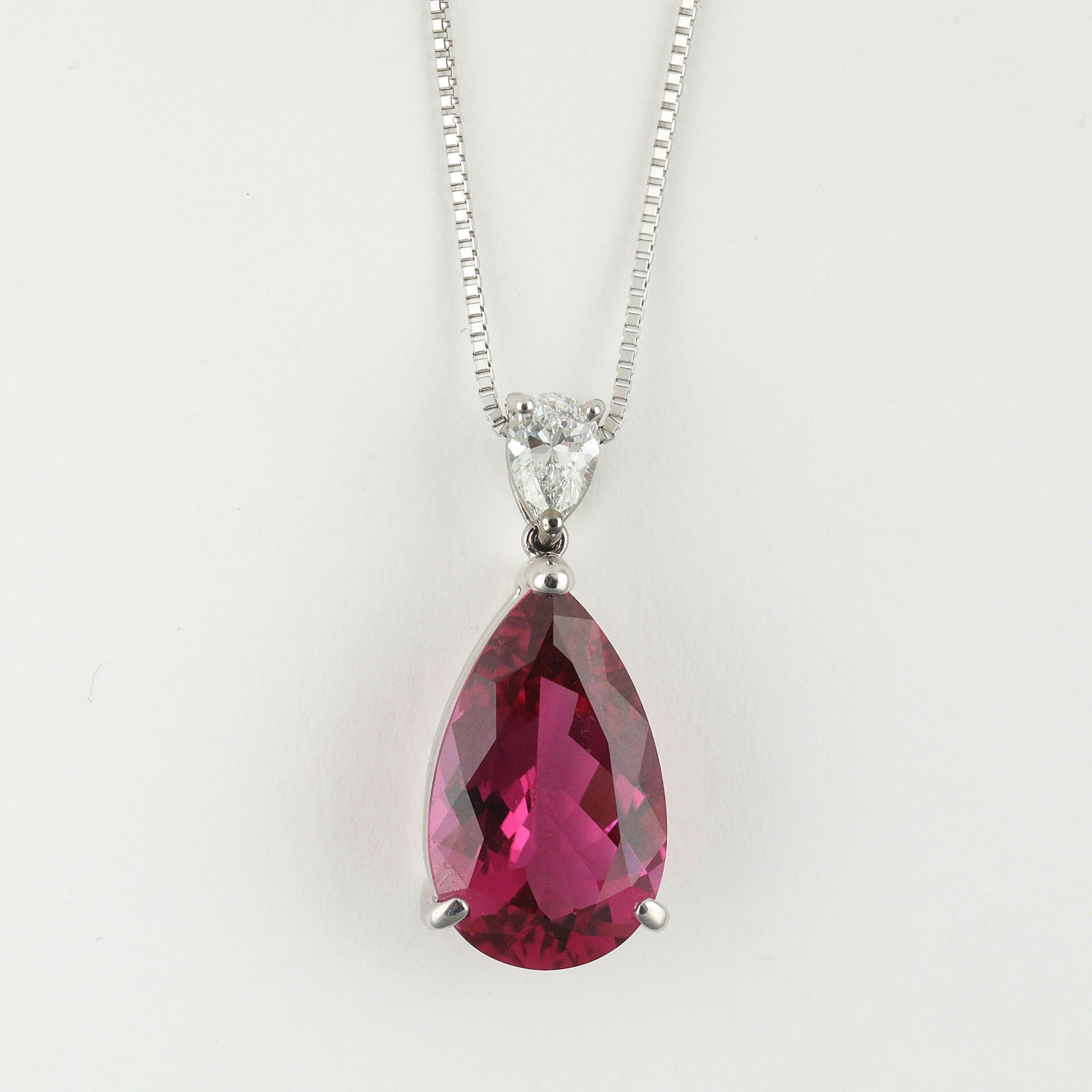 【さんべりな】ルビー プラチナ ネックレスとリングセット ルビー/ダイヤモンド プラチナネックレス(7月誕生石)《22T10207