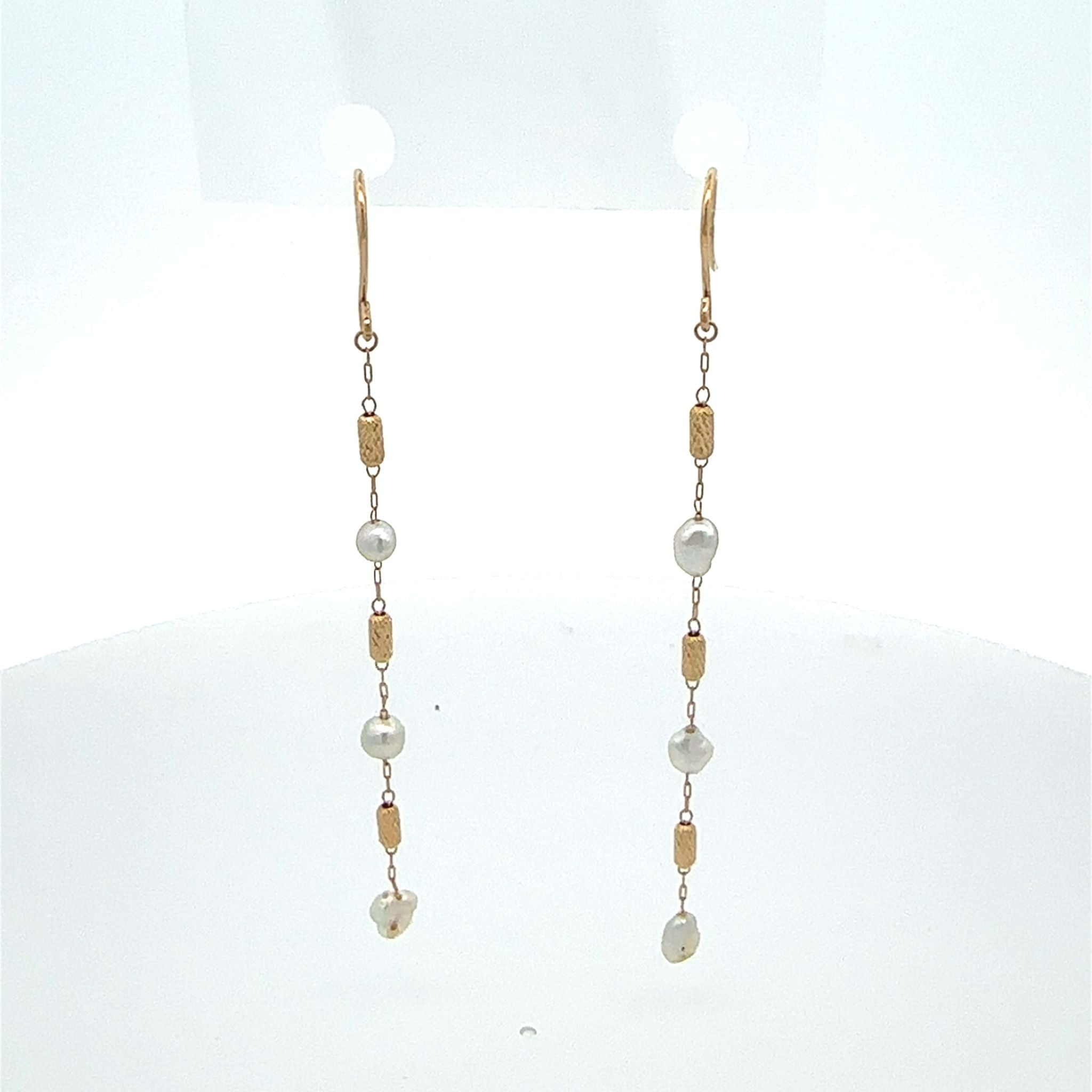 新品！希少！南洋ゴールドケシ真珠パール K18ダイヤ ピアス mh416⑨ MIKIMOTO ミキモト パール 真珠 ピアス K14イエローゴールド