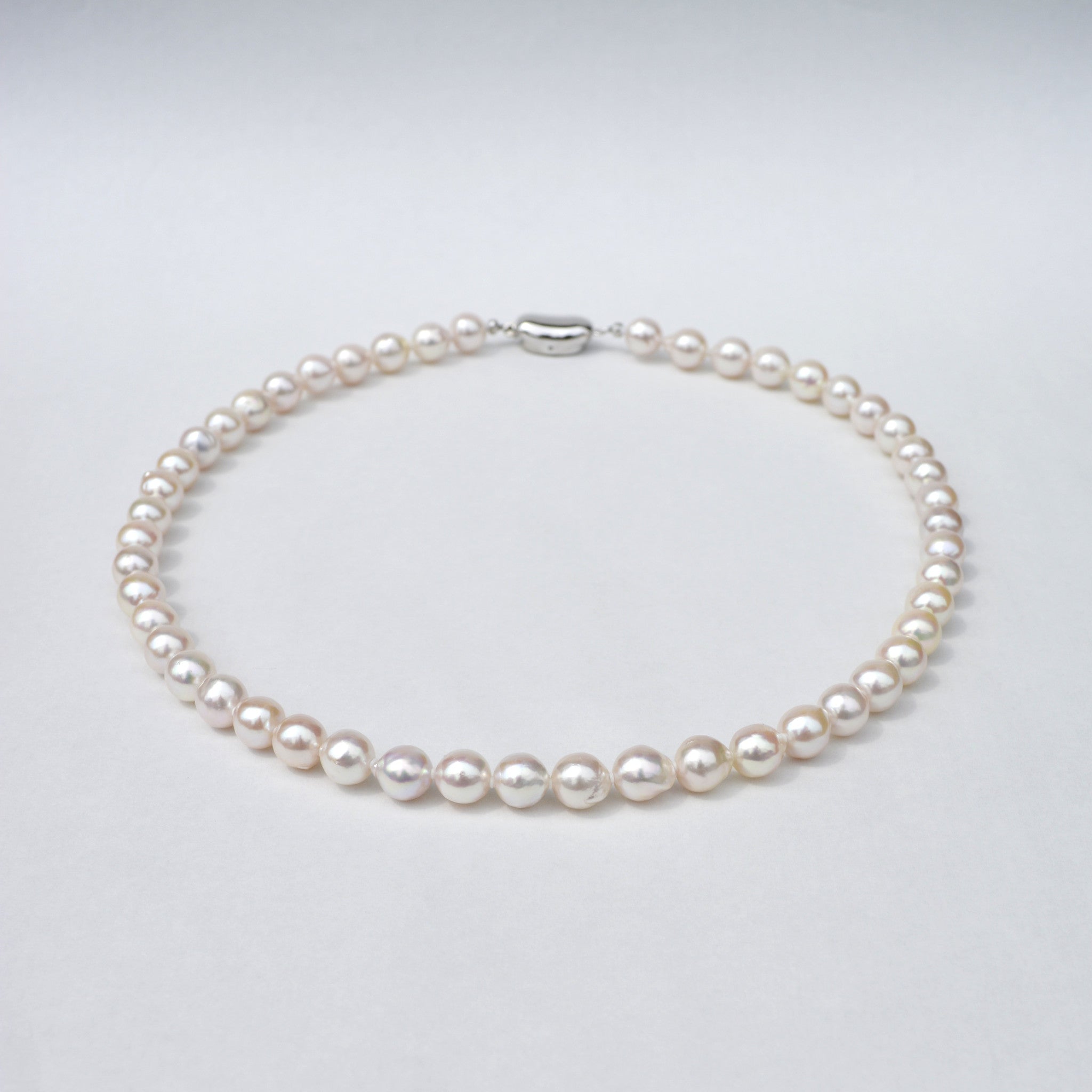 【限定9点】パール ネックレス(アコヤ真珠/7.5mm/バロック/6月誕生石)《25N01004》