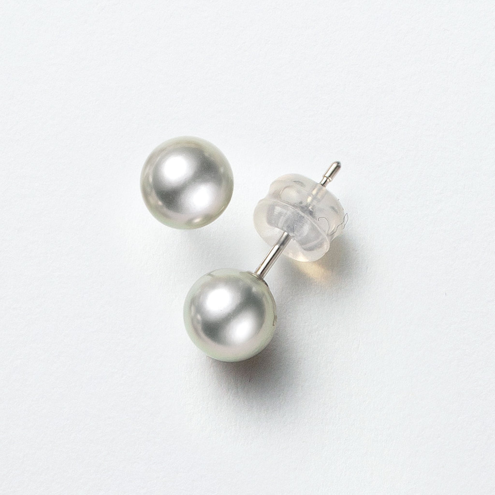 【限定7点】パール プラチナピアス(アコヤ真珠/5.5mm/ナチュラルブルー/6月誕生石)《25N01006》