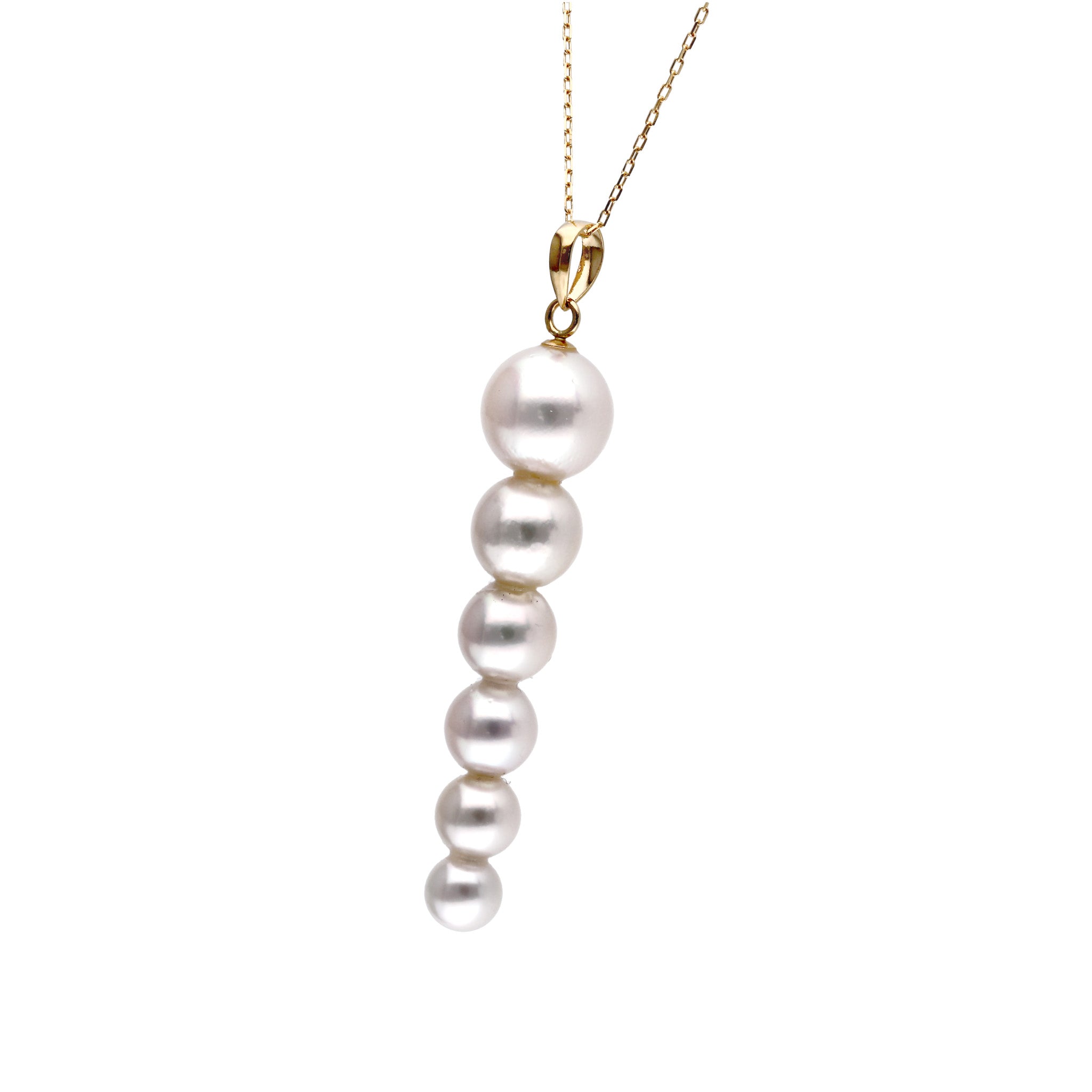 4℃ パール　K18 ネックレス パール K18ネックレス(アコヤ真珠/4.5〜7.5mm/6月誕生石