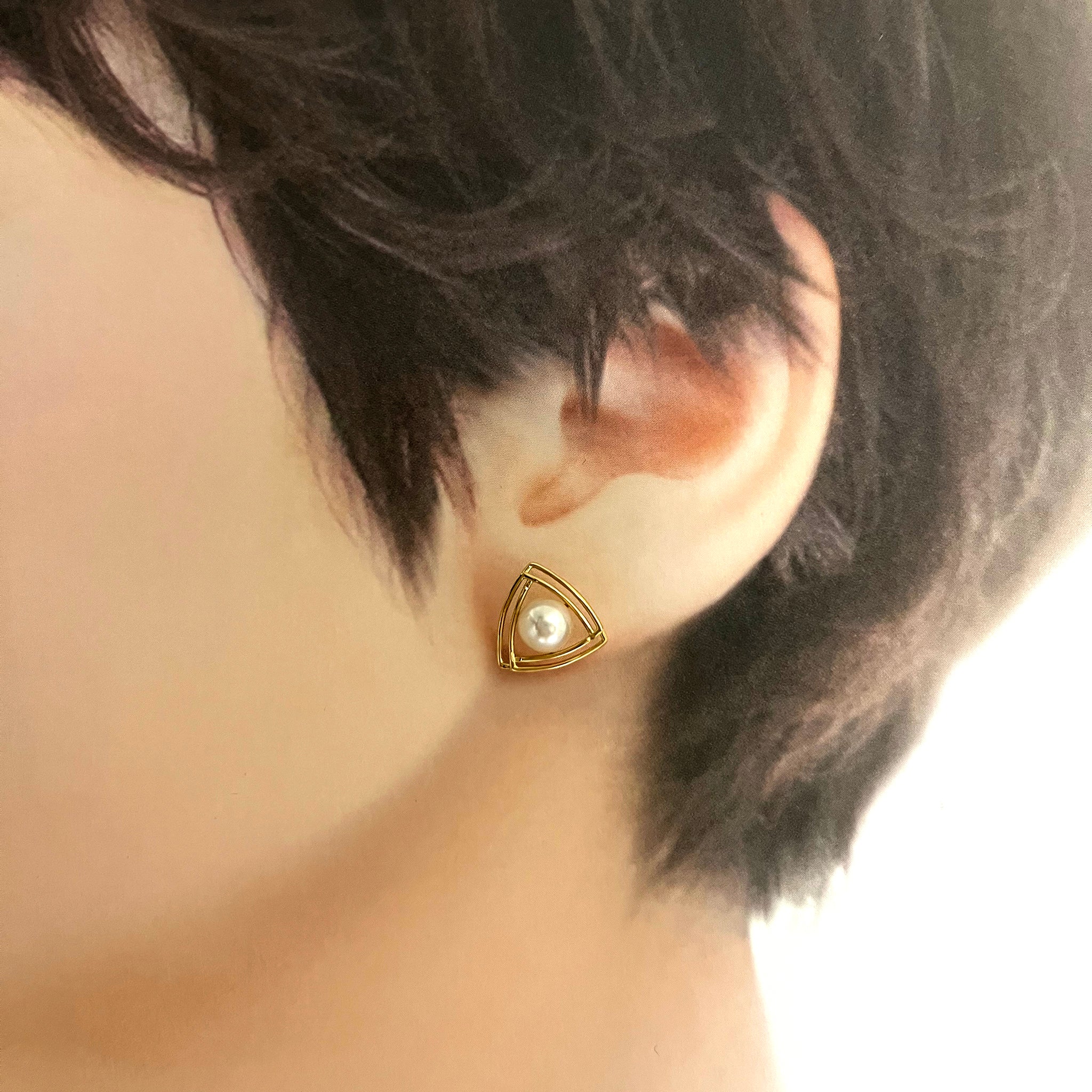 パール K18ピアス(アコヤ真珠/6mm/6月誕生石)《25N01106》