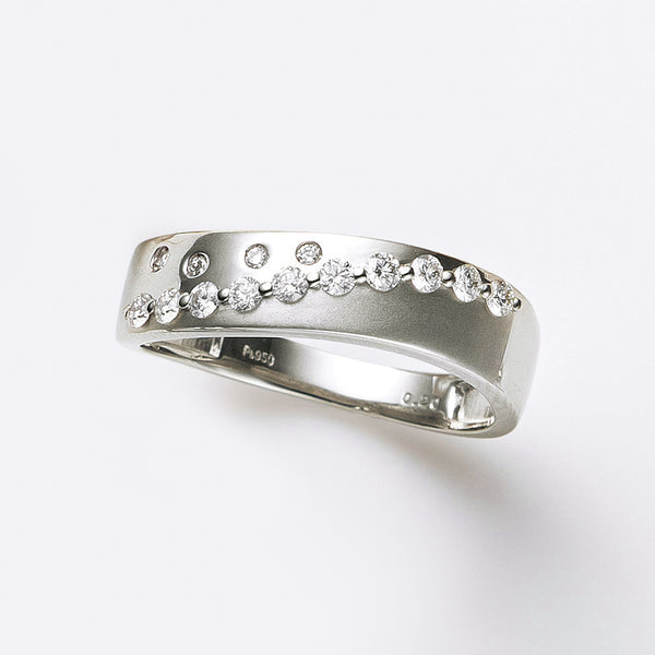 ダイヤモンド⭐️プラチナ リング プラチナ ダイヤモンド 一文字 リング 1カラット : Jewellery
