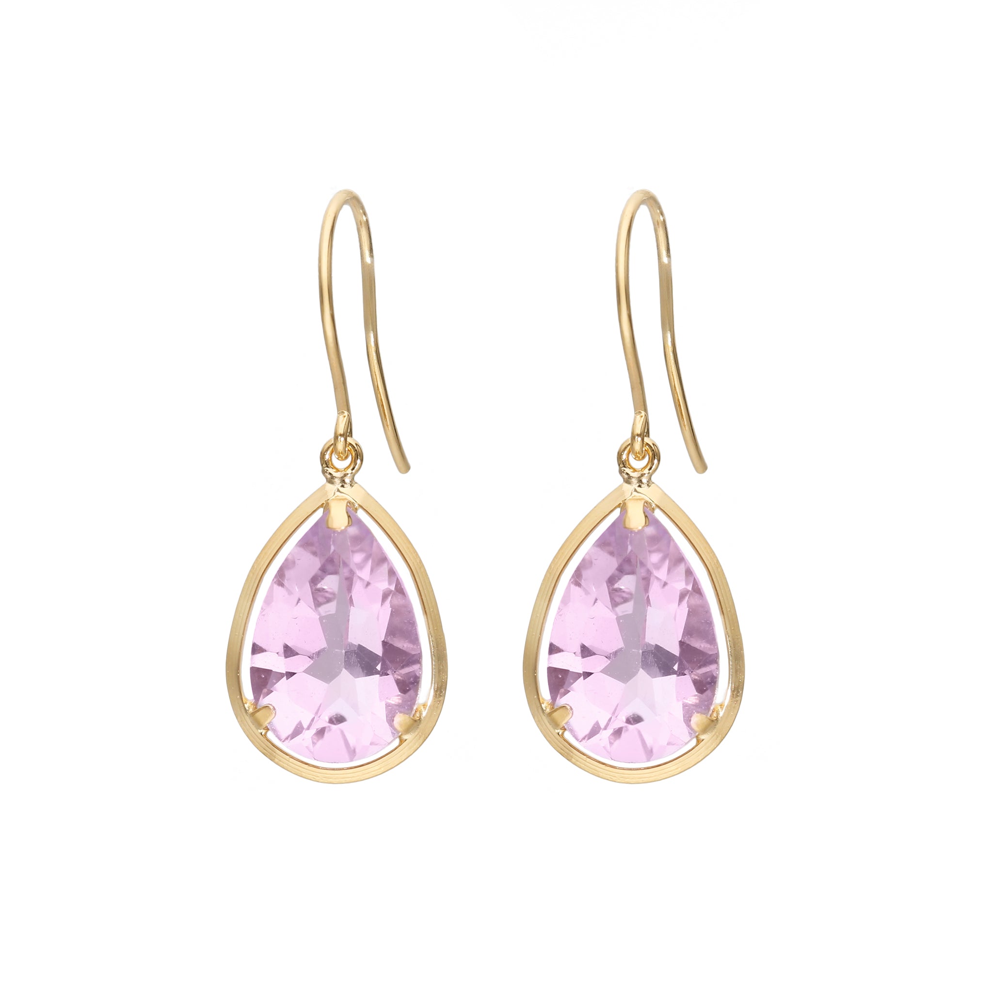 アメシスト K18ピアス(ペアシェイプ/2月誕生石)《25N01701》 | 京セラ