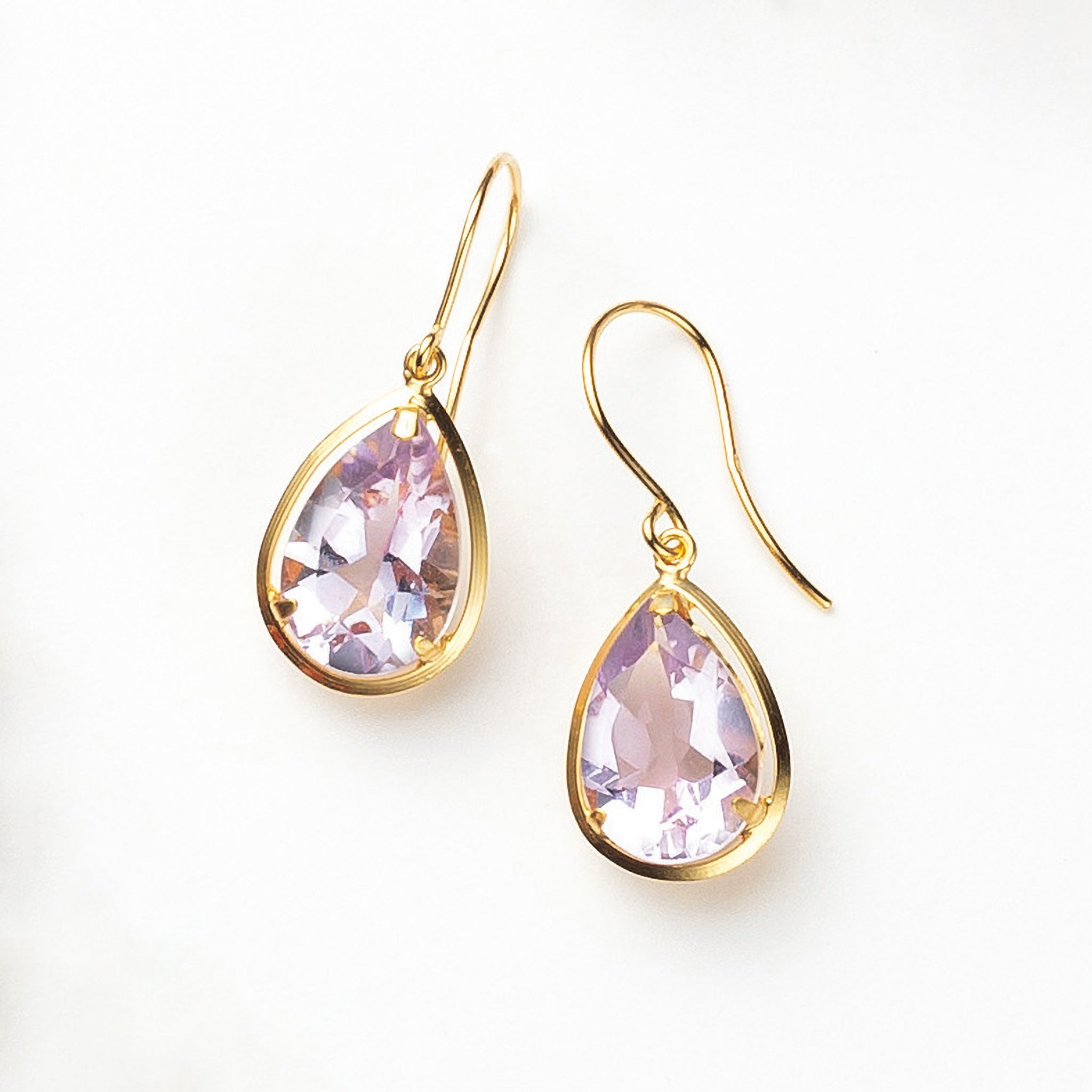 アメジスト18金ピアス アメジスト ピアス K18YG 18金 18k 4mm イエロー ゴールド 一粒